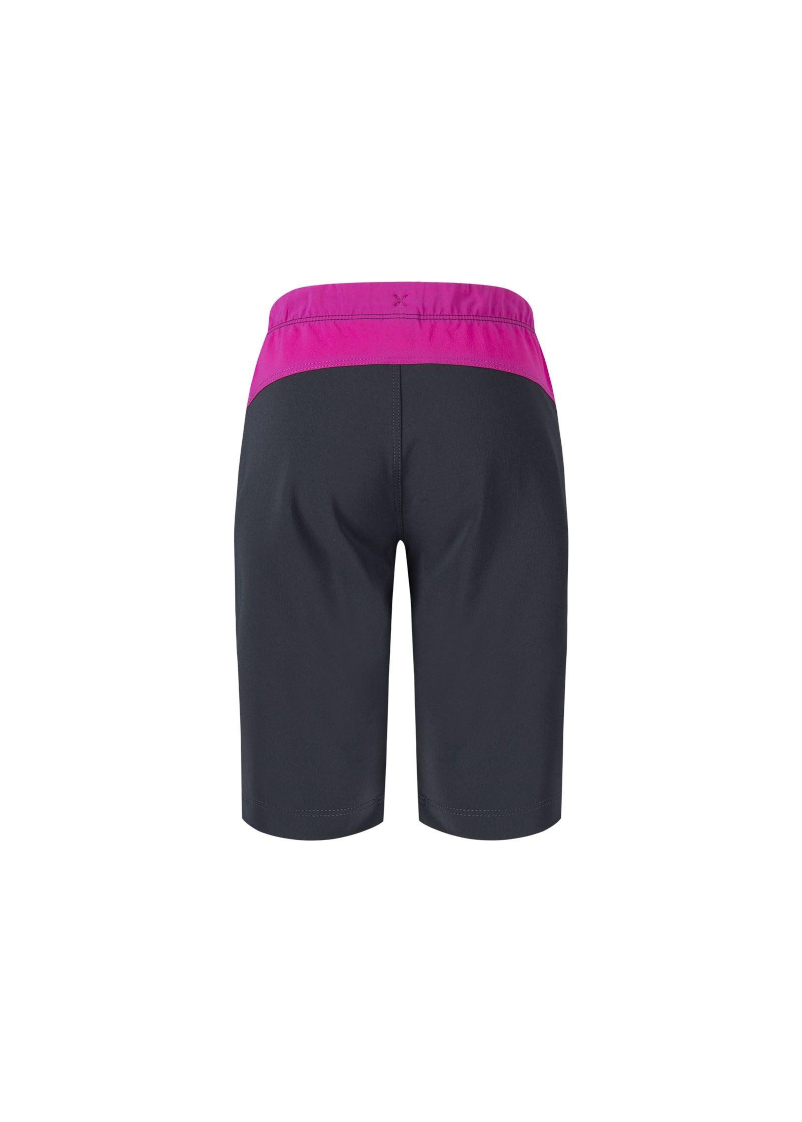 Montura | Pantaloncini Block Bambina Nero/Intense Violet - Fabbrica Ski Sises