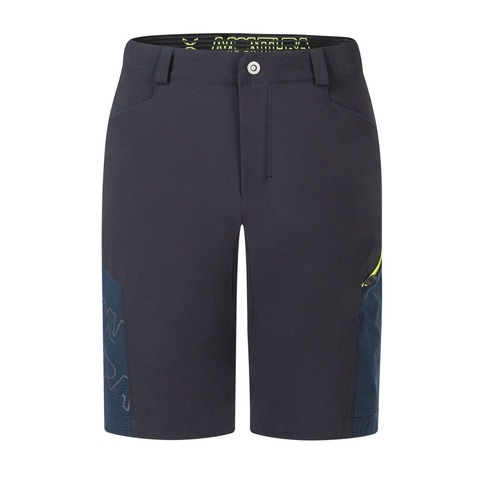 Montura | Pantaloncini Land Uomo Ardesia/Giallo Fluo - Fabbrica Ski Sises