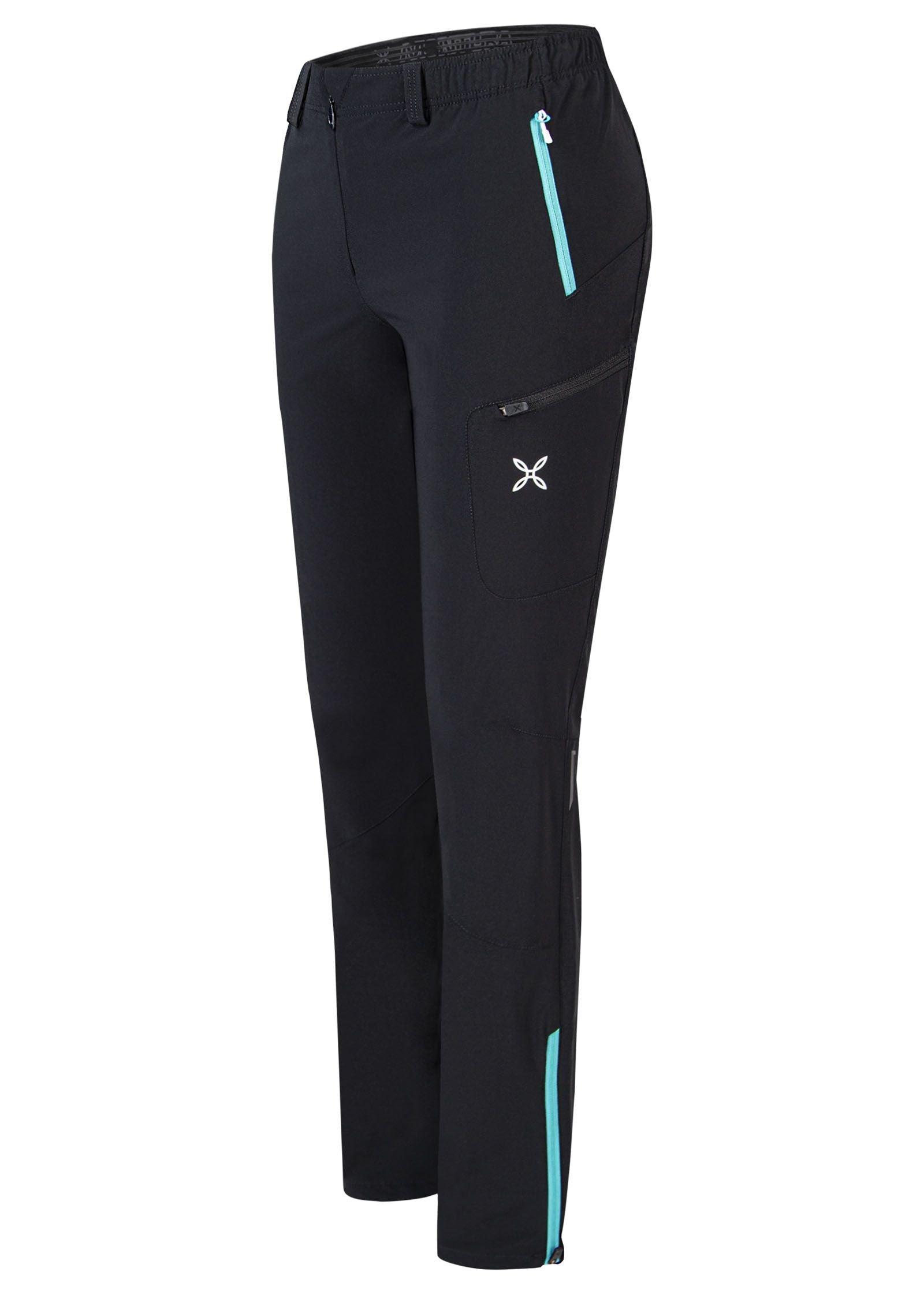 Montura | Pantaloni Ledge Donna Nero/Care Blue - Fabbrica Ski Sises