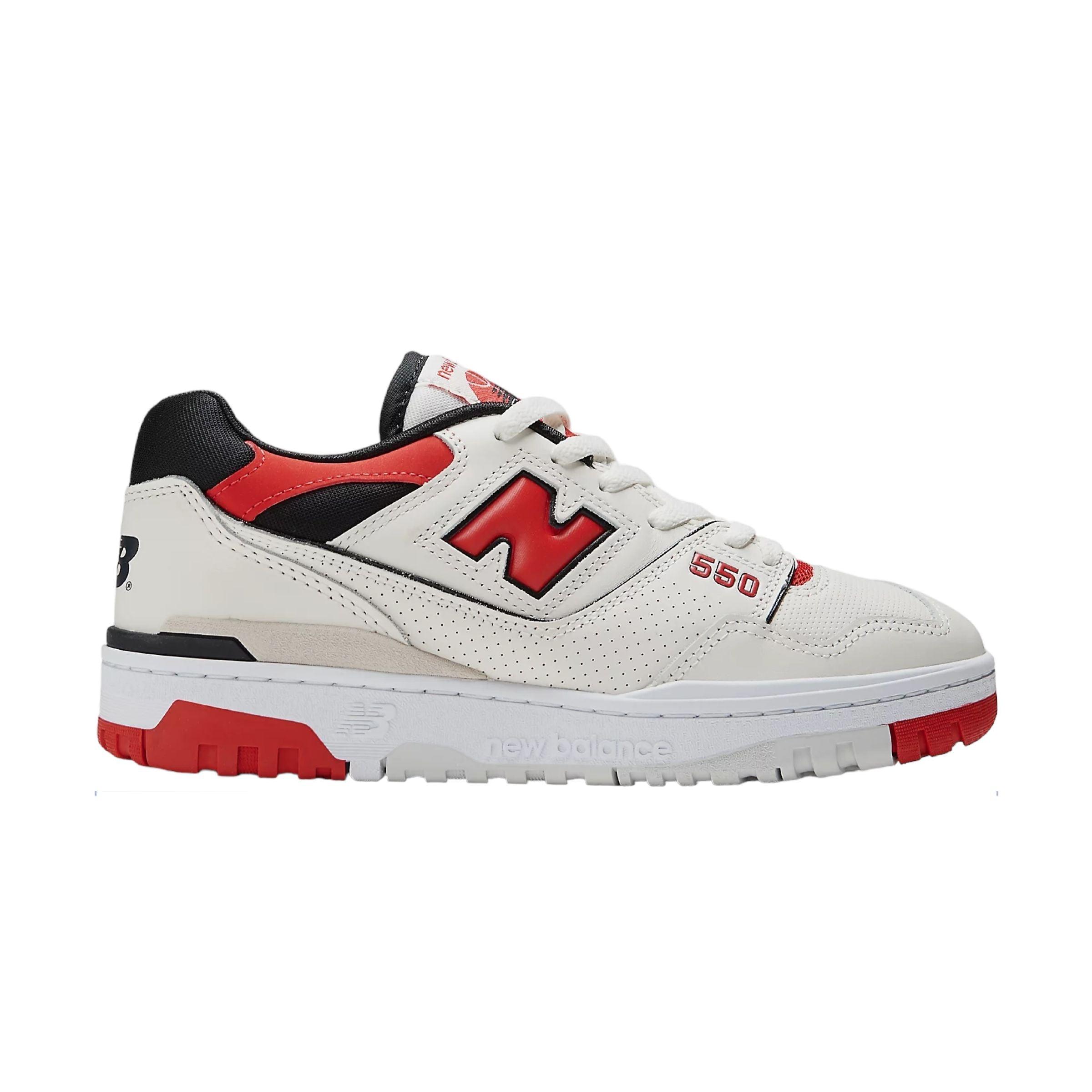 New Balance | Scarpe 550 Sea Salt/True Red/Black - Fabbrica Ski Sises