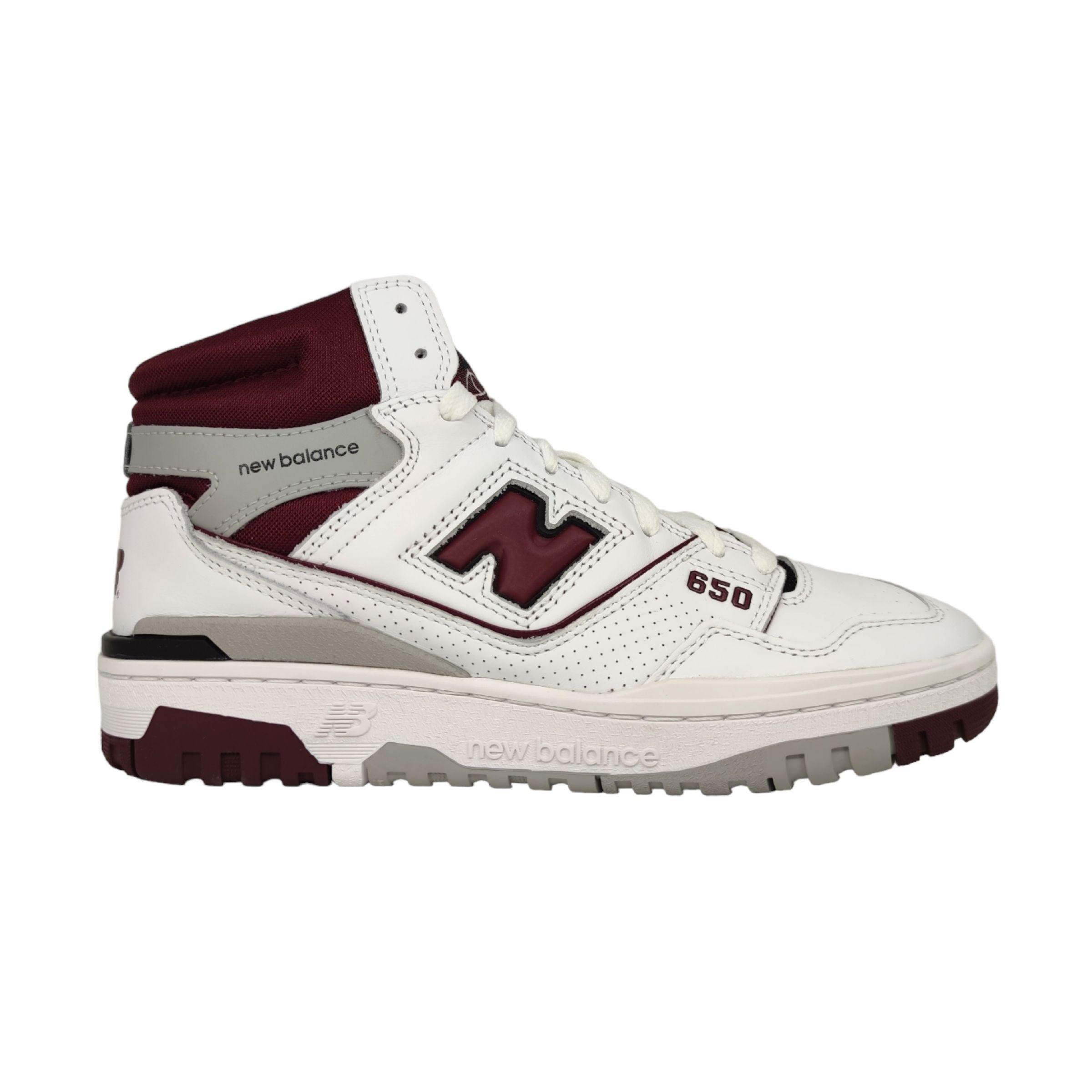 New Balance | Scarpe 650 White/Bordeaux - Fabbrica Ski Sises