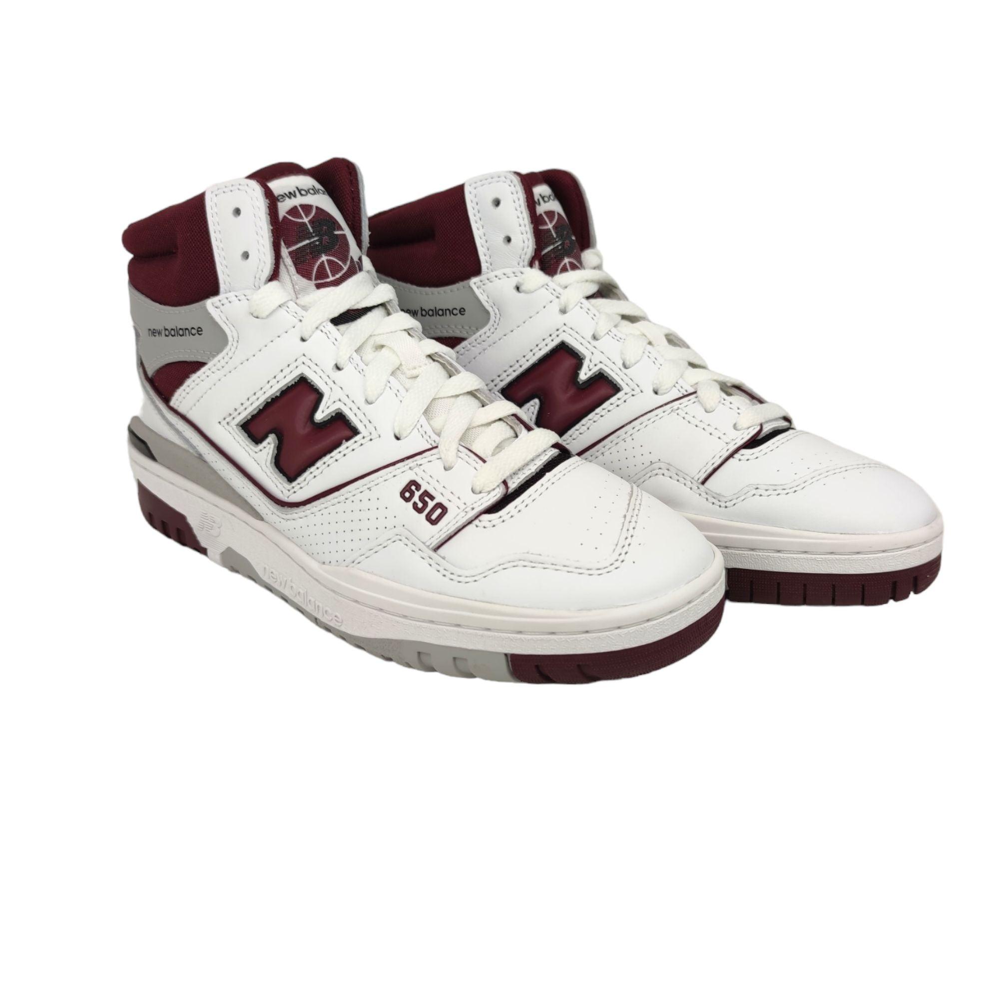 New Balance | Scarpe 650 White/Bordeaux - Fabbrica Ski Sises