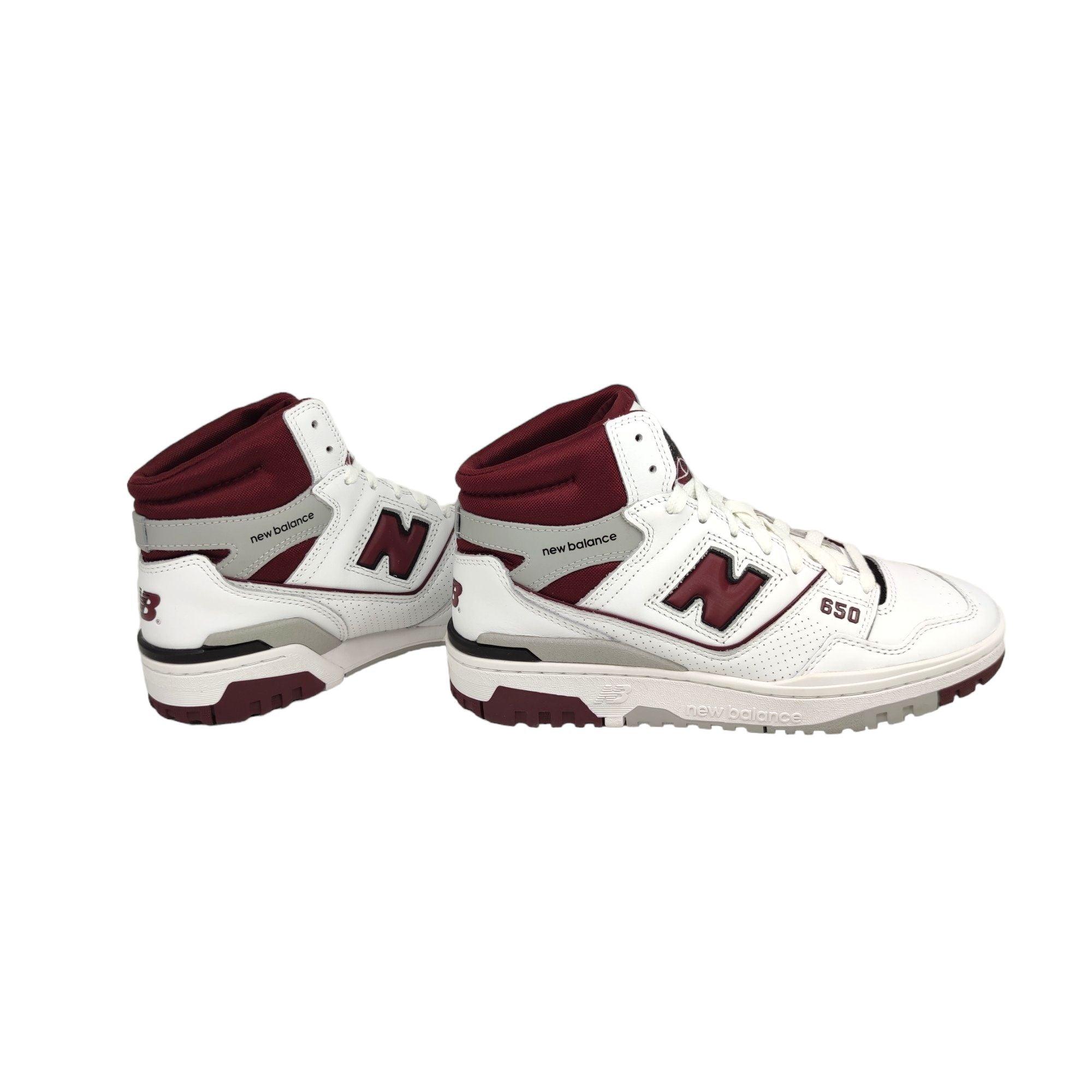 New Balance | Scarpe 650 White/Bordeaux - Fabbrica Ski Sises