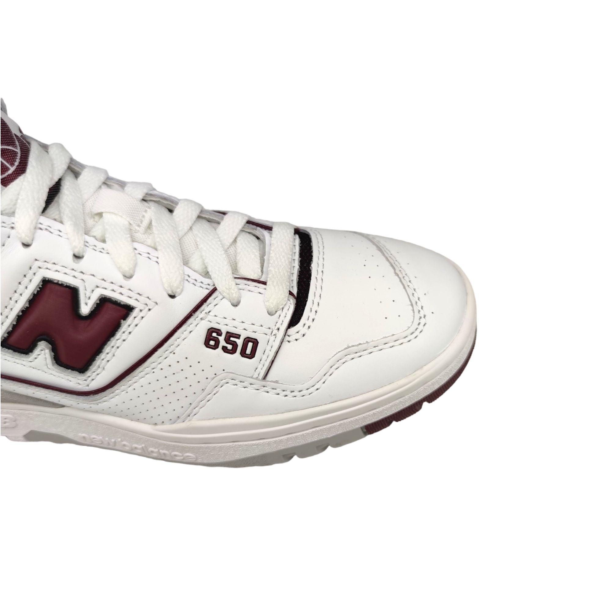 New Balance | Scarpe 650 White/Bordeaux - Fabbrica Ski Sises