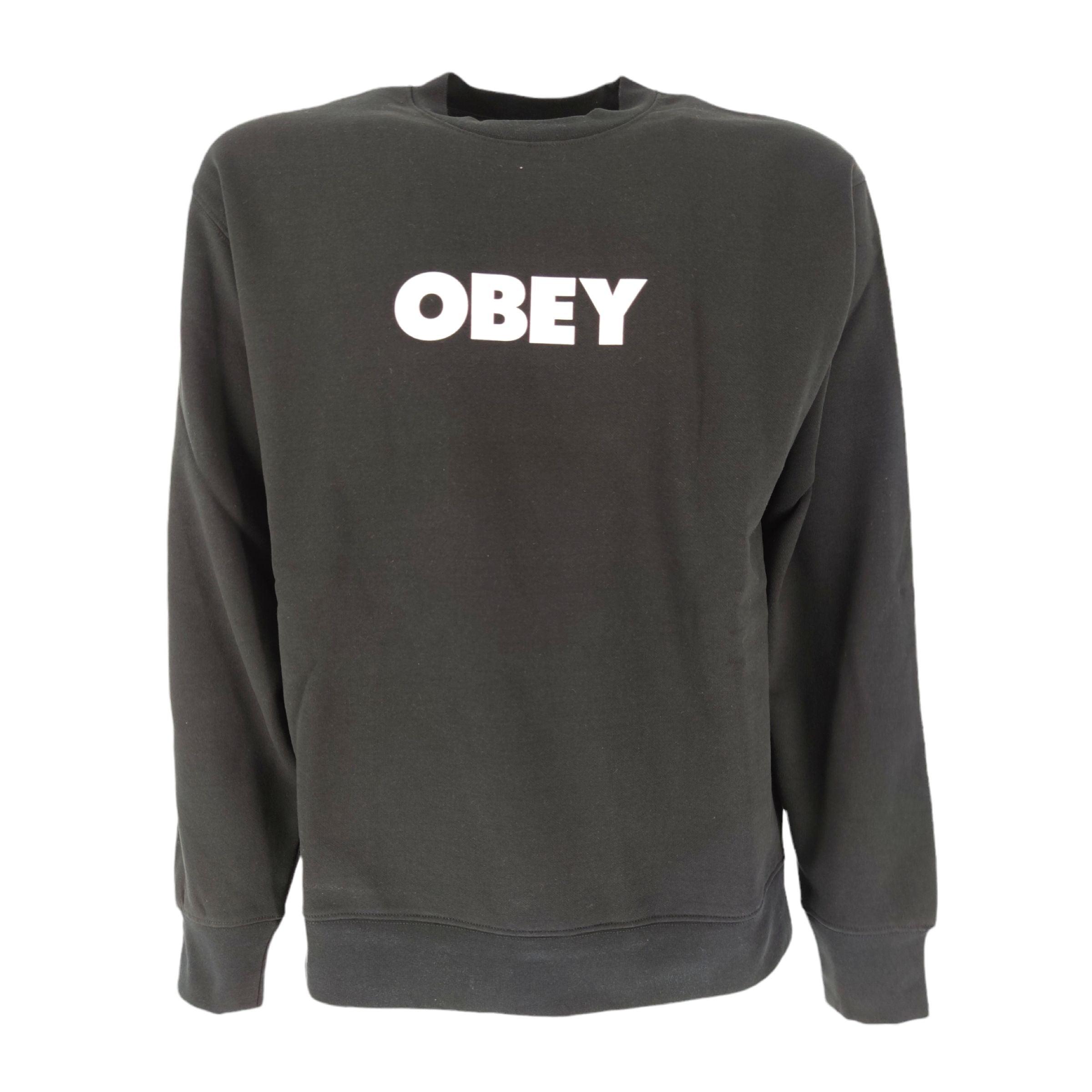 Obey | Maglia Obey Bold Crew Uomo Black - Fabbrica Ski Sises