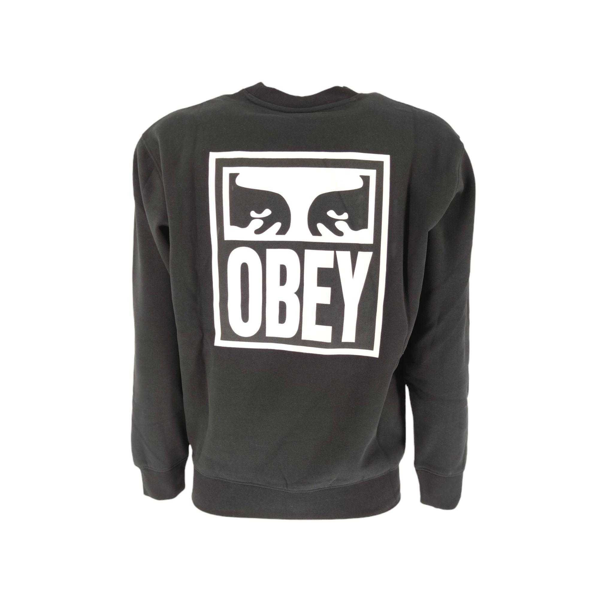 Obey | Maglia Obey Eyes Icon Crew Uomo Black - Fabbrica Ski Sises
