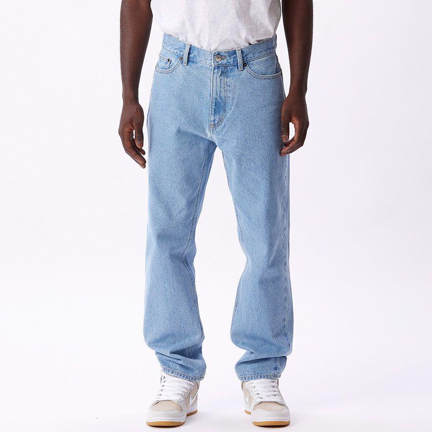 Obey | Pantaloni Bender Denim Uomo Light Indigo - Fabbrica Ski Sises