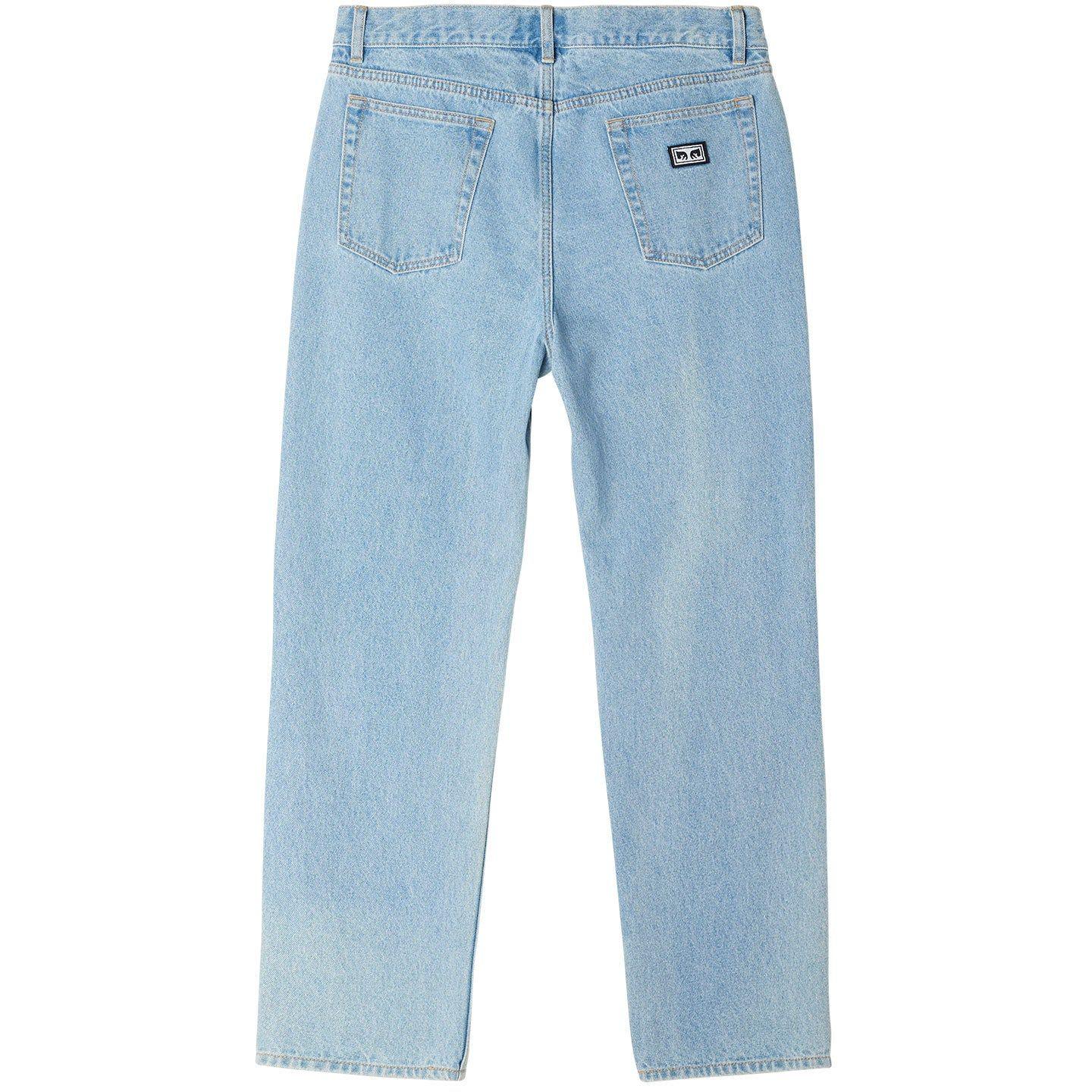 Obey | Pantaloni Bender Denim Uomo Light Indigo - Fabbrica Ski Sises