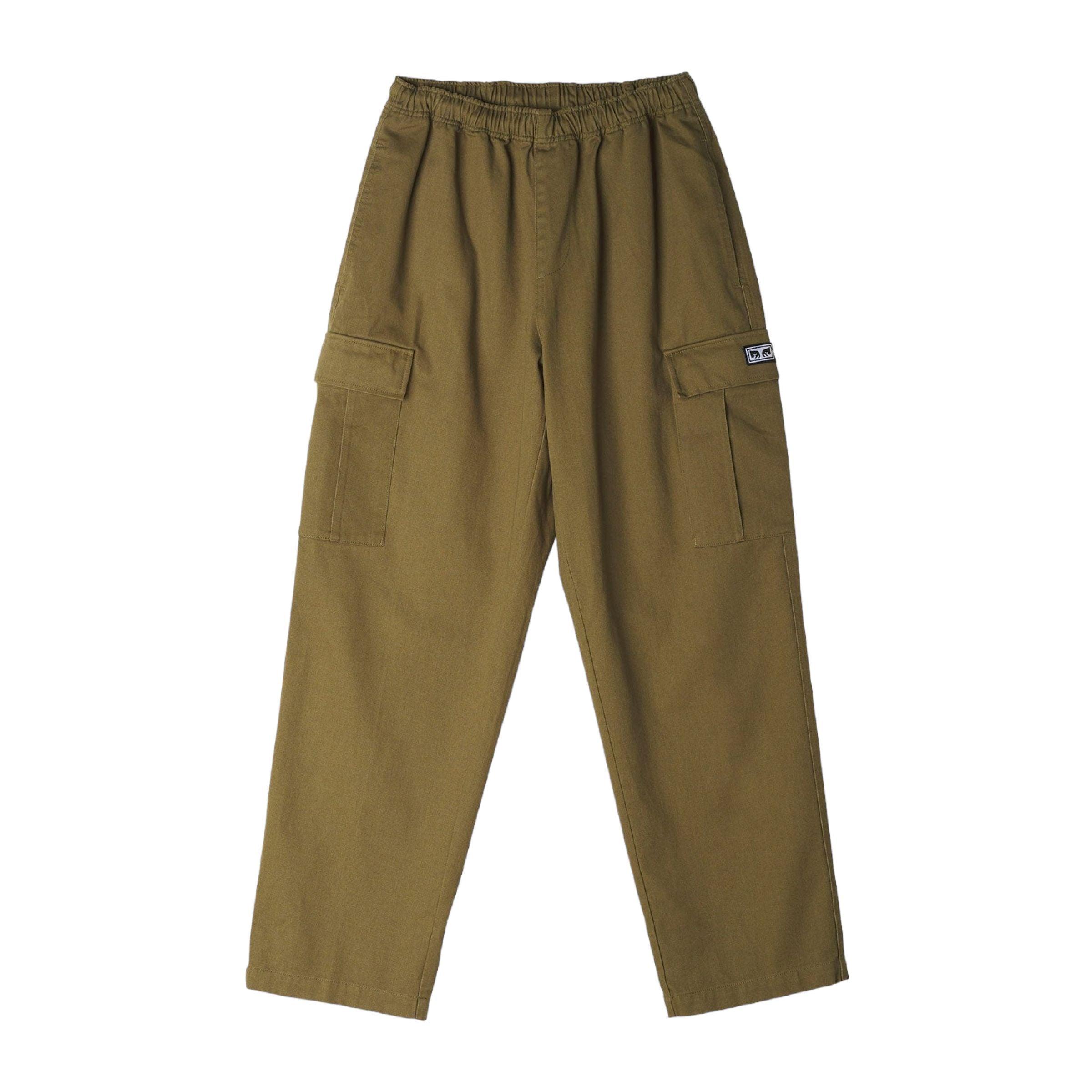 Obey | Pantaloni Easy Ripstop Cargo Uomo Field Green - Fabbrica Ski Sises