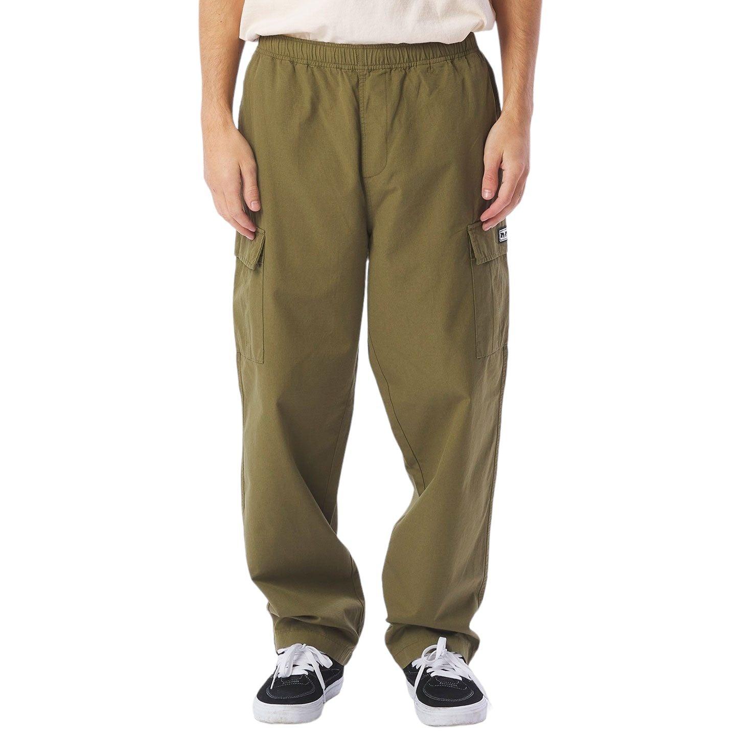 Obey | Pantaloni Easy Ripstop Cargo Uomo Field Green - Fabbrica Ski Sises