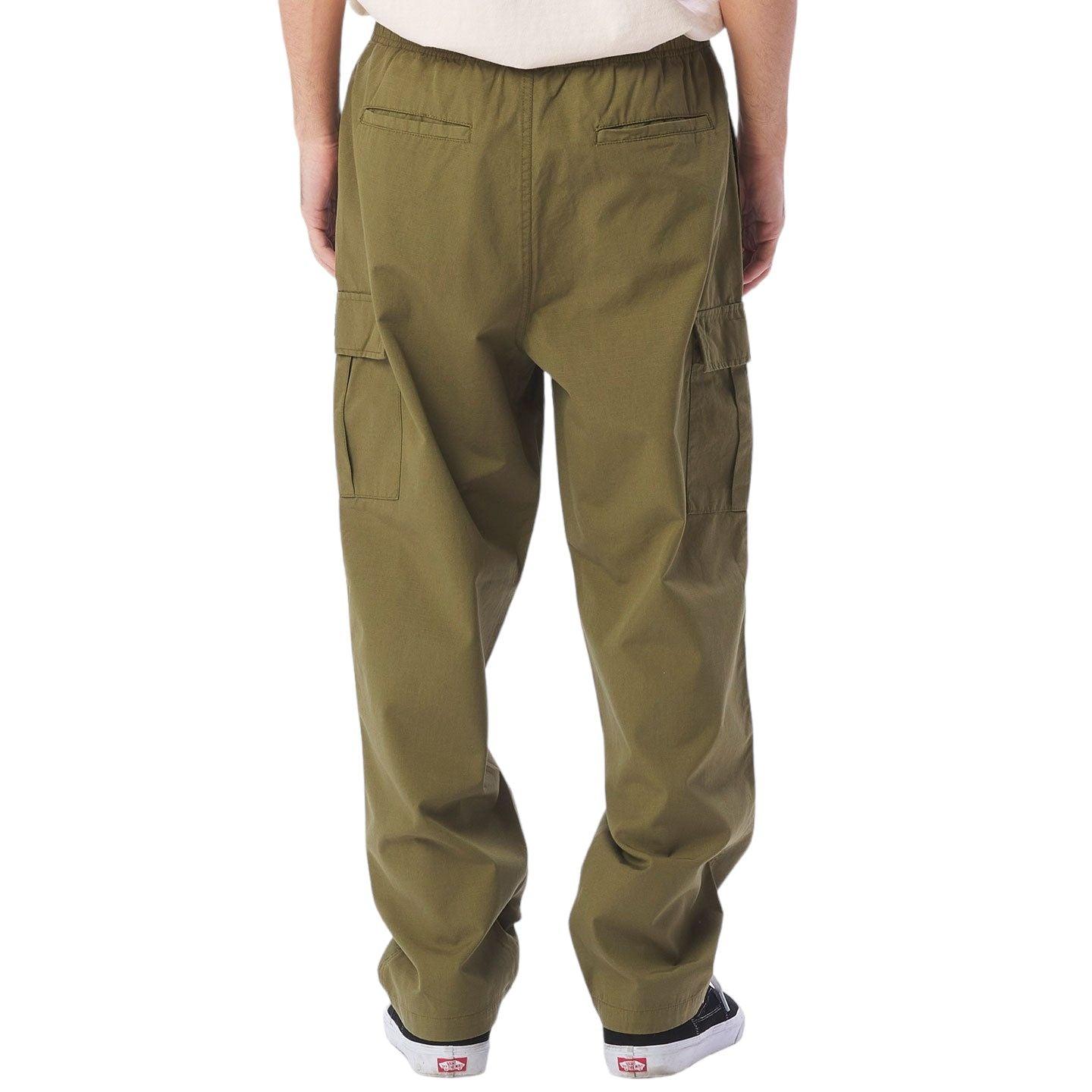 Obey | Pantaloni Easy Ripstop Cargo Uomo Field Green - Fabbrica Ski Sises