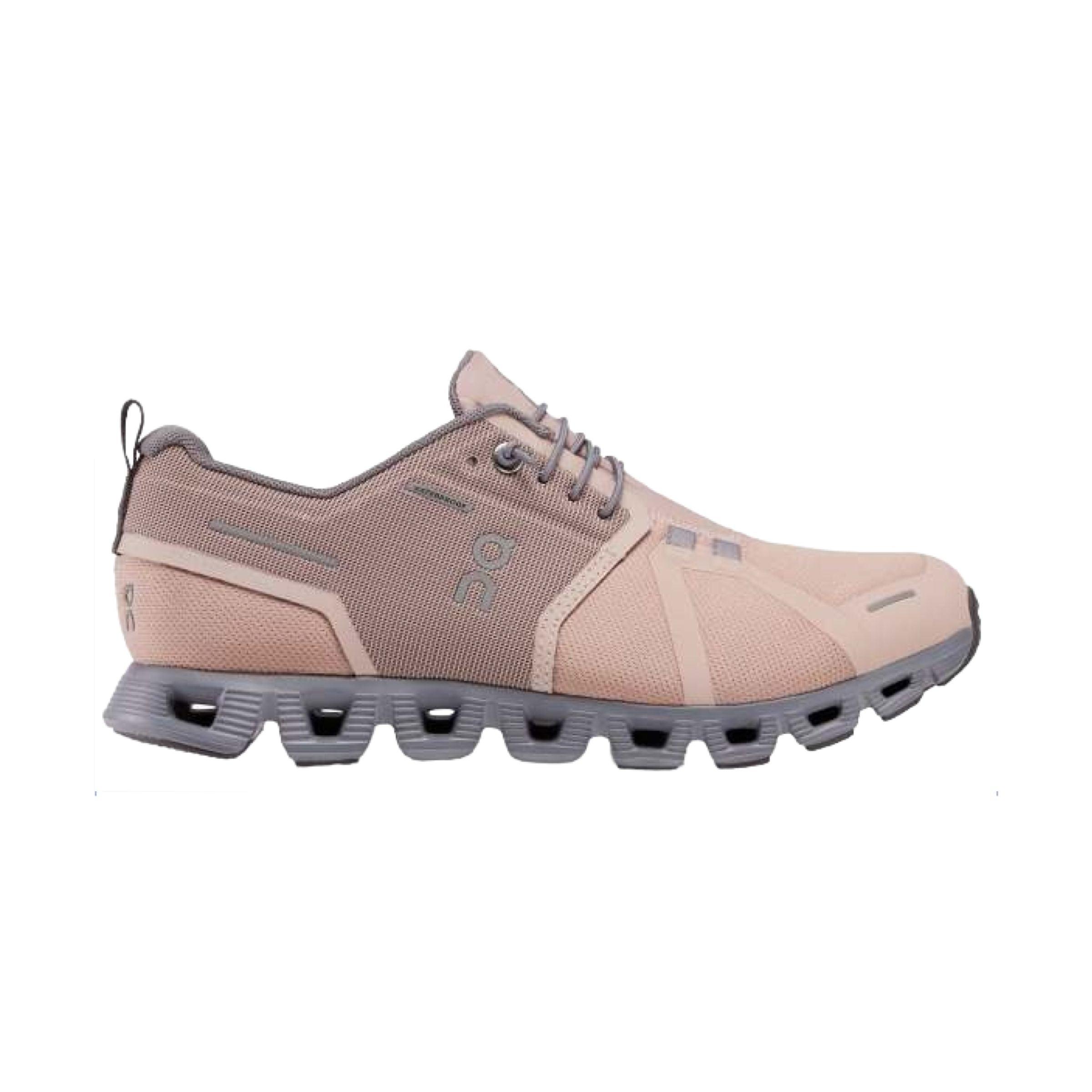 On Running | Scarpe Cloud 5 Waterproof Donna Rose/Fossil - Fabbrica Ski Sises