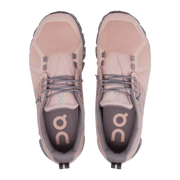 On Running | Scarpe Cloud 5 Waterproof Donna Rose/Fossil - Fabbrica Ski Sises
