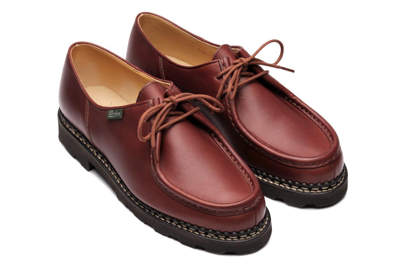 Paraboot | Scarpe Michael Uomo Lisse Marron - Fabbrica Ski Sises