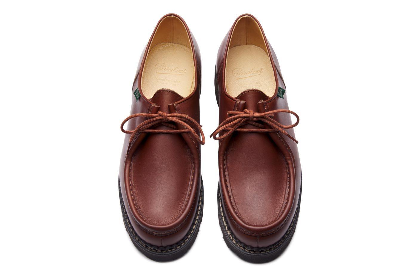Paraboot | Scarpe Michael Uomo Lisse Marron - Fabbrica Ski Sises