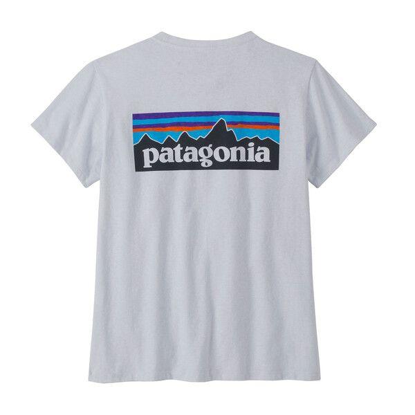 Patagonia | T-shirt P-6 Logo Responsibili Donna White - Fabbrica Ski Sises