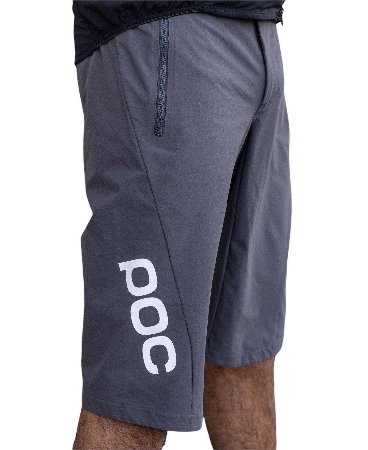 Poc | Pantaloncini Essential Enduro Uomo Sylvanite Grey - Fabbrica Ski Sises