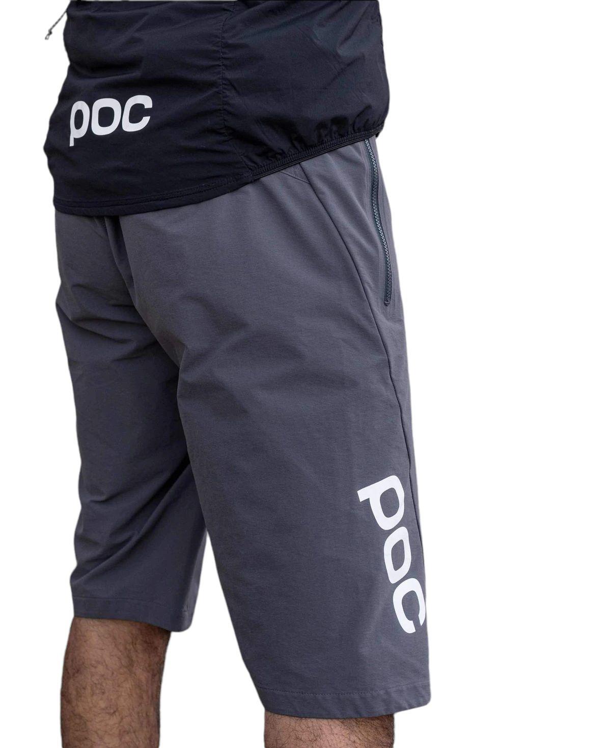 Poc | Pantaloncini Essential Enduro Uomo Sylvanite Grey - Fabbrica Ski Sises