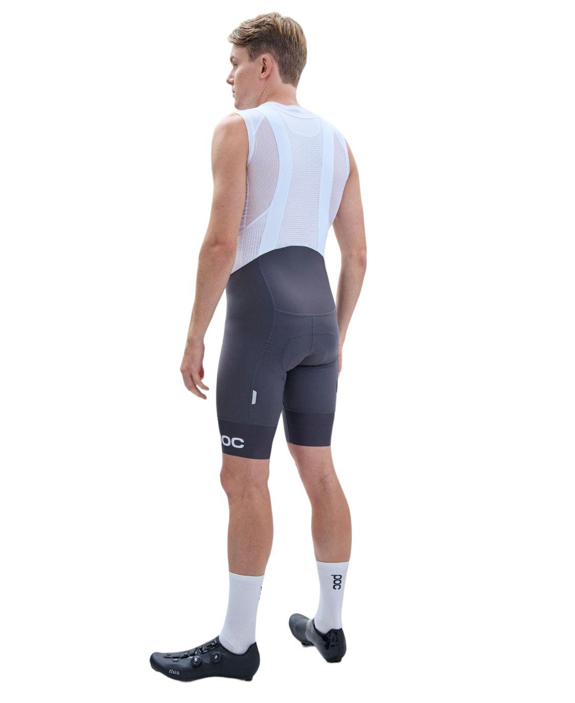 Poc | Pantaloncini Essential Road VPD Uomo Sylvanite Grey/Hydrogen White - Fabbrica Ski Sises