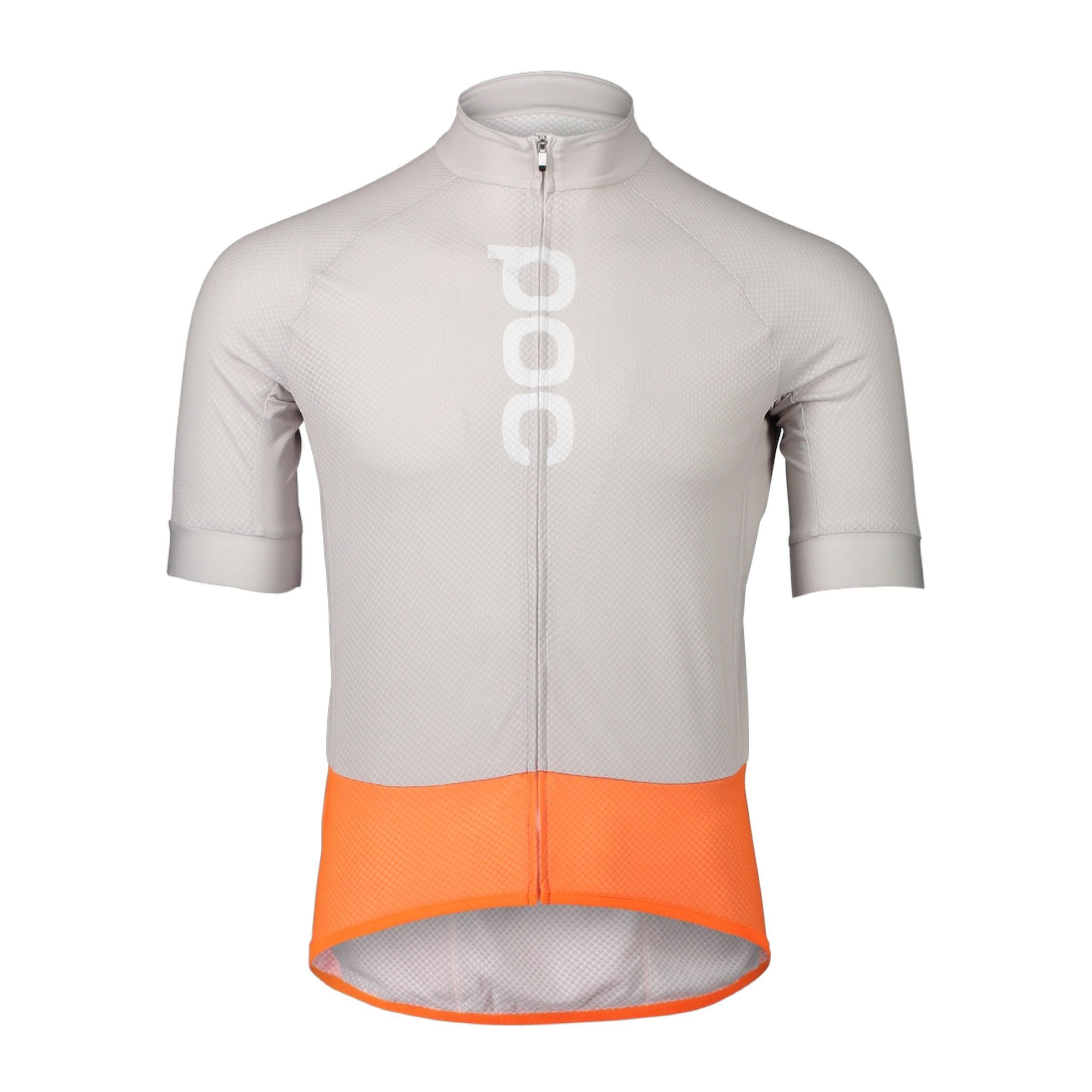 Poc | T-shirt Essential Road Logo Uomo Granite Grey/Zink Orange - Fabbrica Ski Sises
