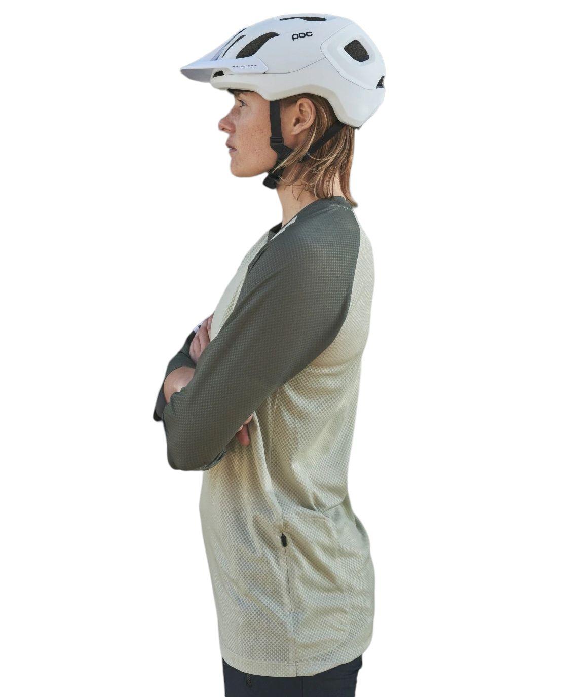 Poc | T-shirt MTB Pure 3/4 Jersey Donna Epidote Green - Fabbrica Ski Sises