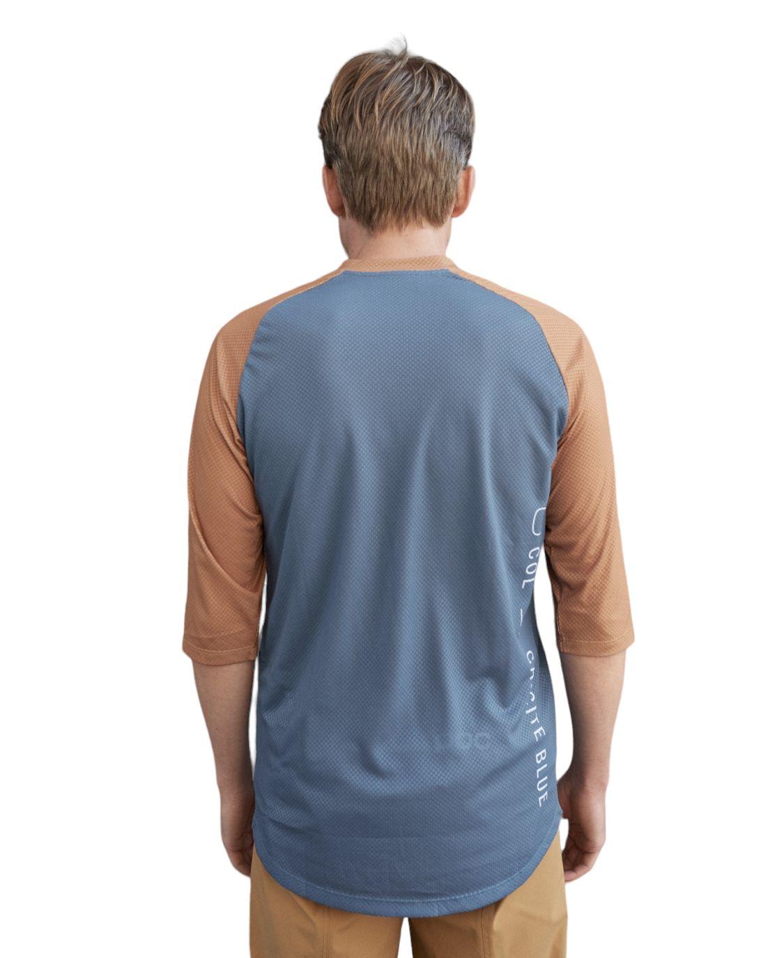 Poc | T-shirt MTB Pure 3/4 Uomo Calcite Blue/Aragonite Brown - Fabbrica Ski Sises