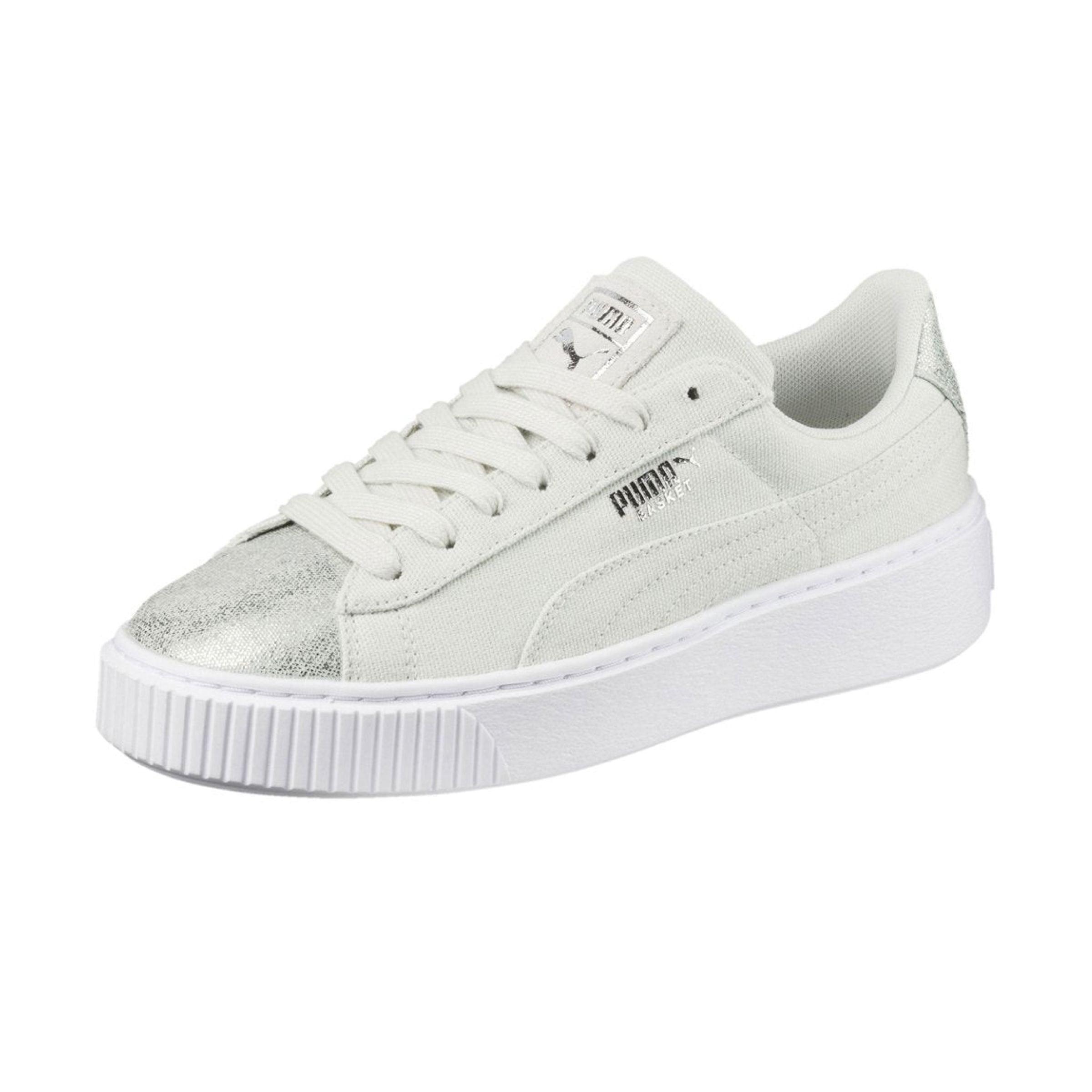 Puma | Scarpe Platform Canvas Donna Blue Flower/Silver - Fabbrica Ski Sises