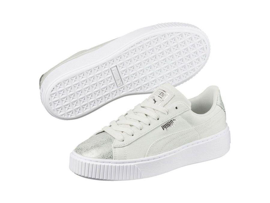 Puma | Scarpe Platform Canvas Donna Blue Flower/Silver - Fabbrica Ski Sises