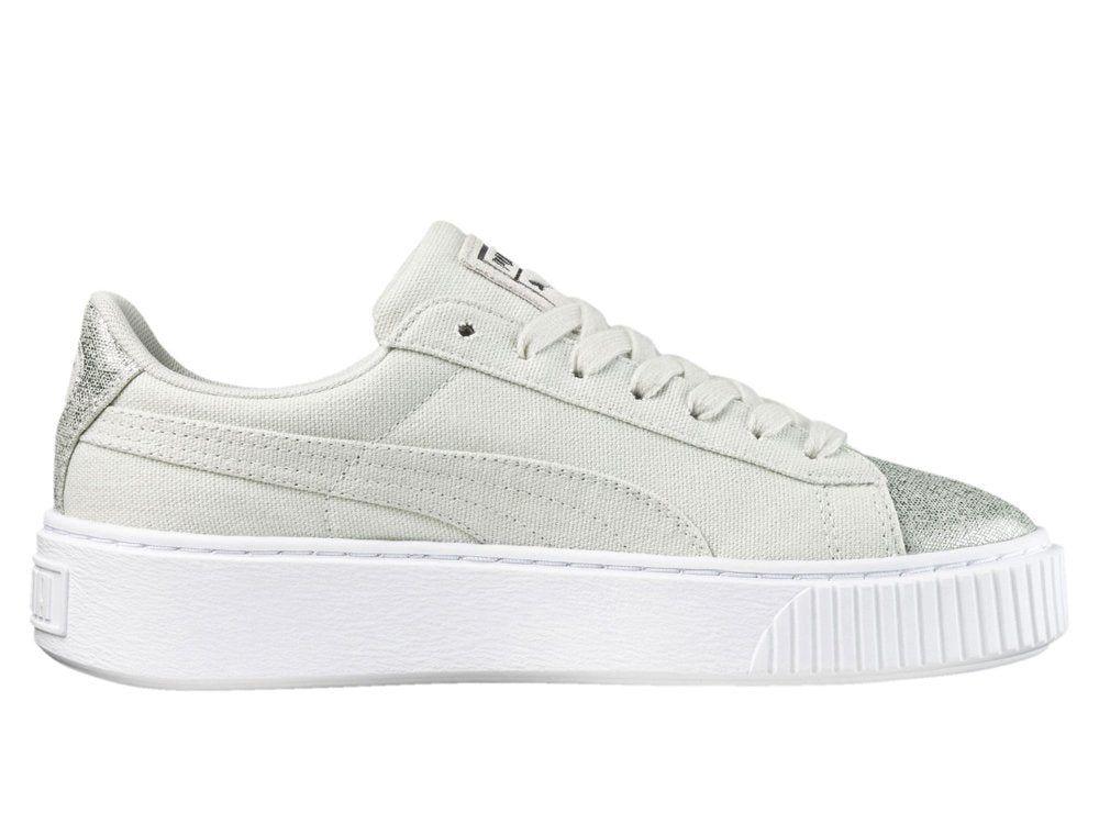 Puma | Scarpe Platform Canvas Donna Blue Flower/Silver - Fabbrica Ski Sises