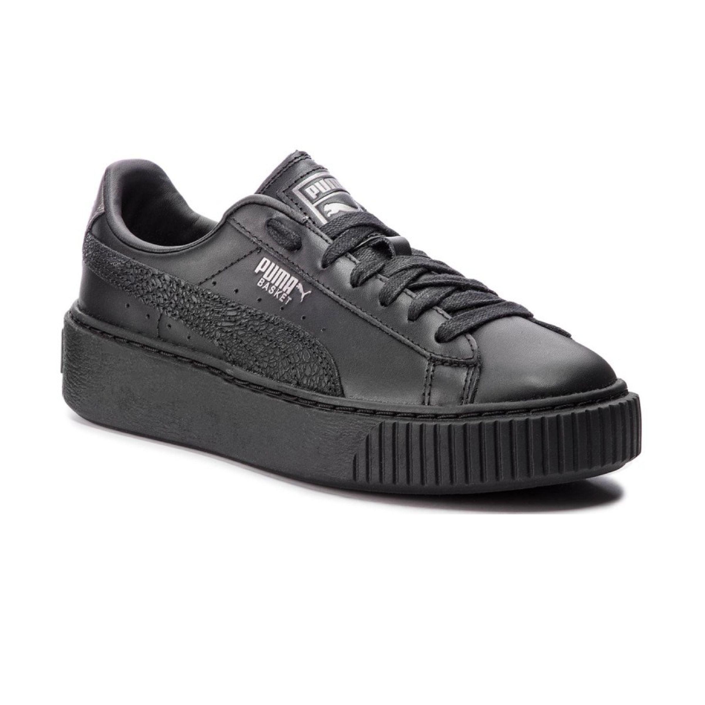 Puma | Scarpe Platform Euphoria Metal Donna Black/Aged Silver - Fabbrica Ski Sises