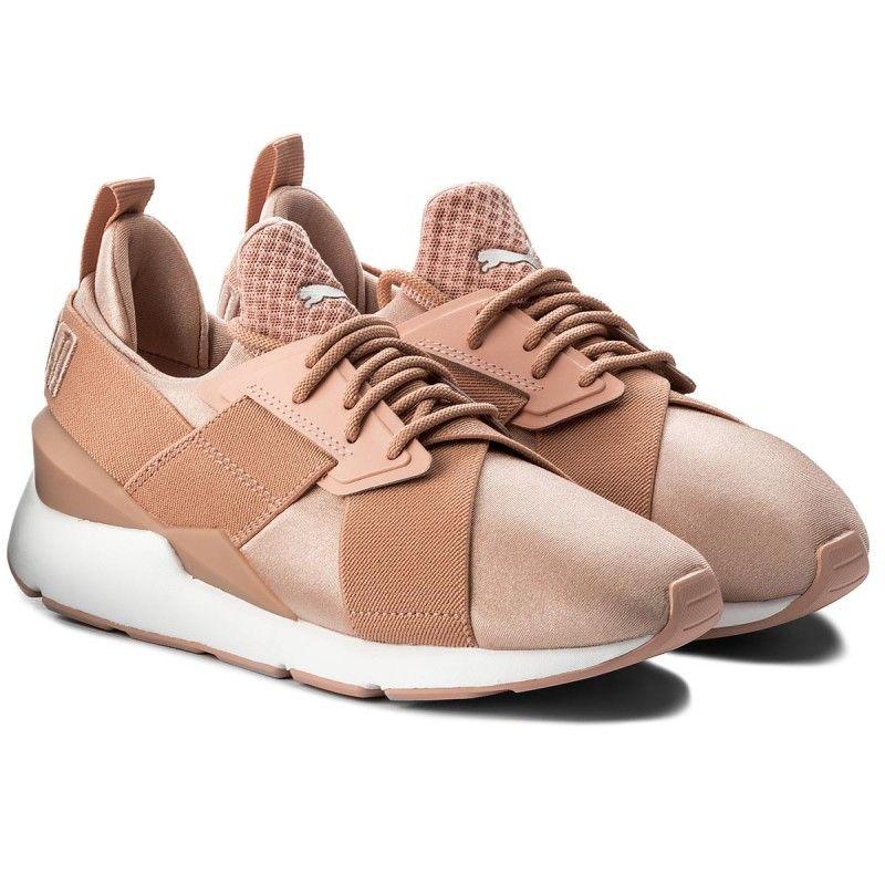 Puma | Scarpe Satin EP Donna Peach Beige/White - Fabbrica Ski Sises