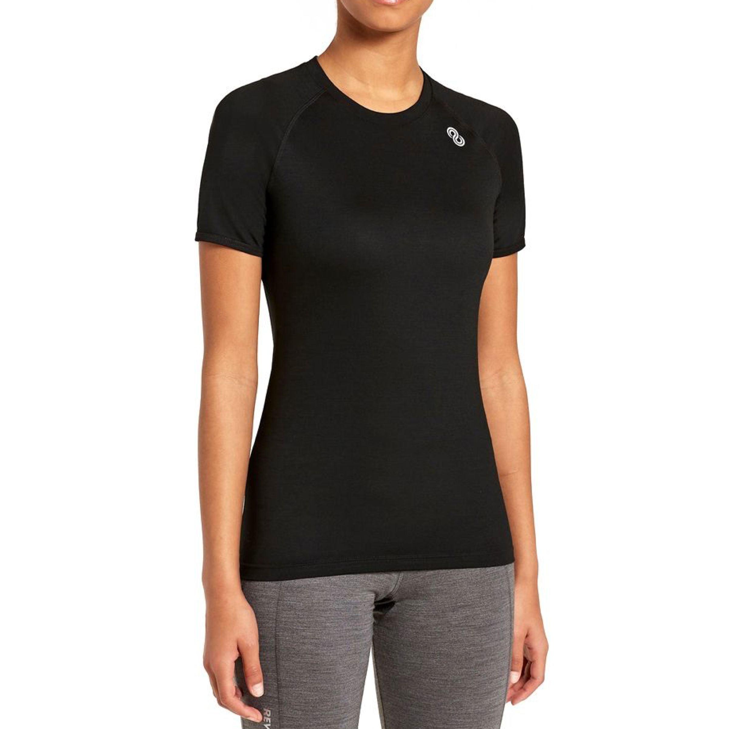 Rewoolution | T-shirt Ali Donna Nera - Fabbrica Ski Sises