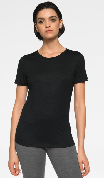 Rewoolution | T-shirt SS Heaven Donna Nera - Fabbrica Ski Sises