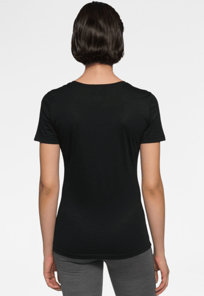 Rewoolution | T-shirt SS Heaven Donna Nera - Fabbrica Ski Sises