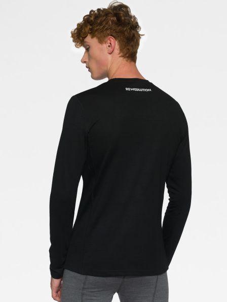 Rewoolution | T-shirt Tommy Uomo Nera - Fabbrica Ski Sises