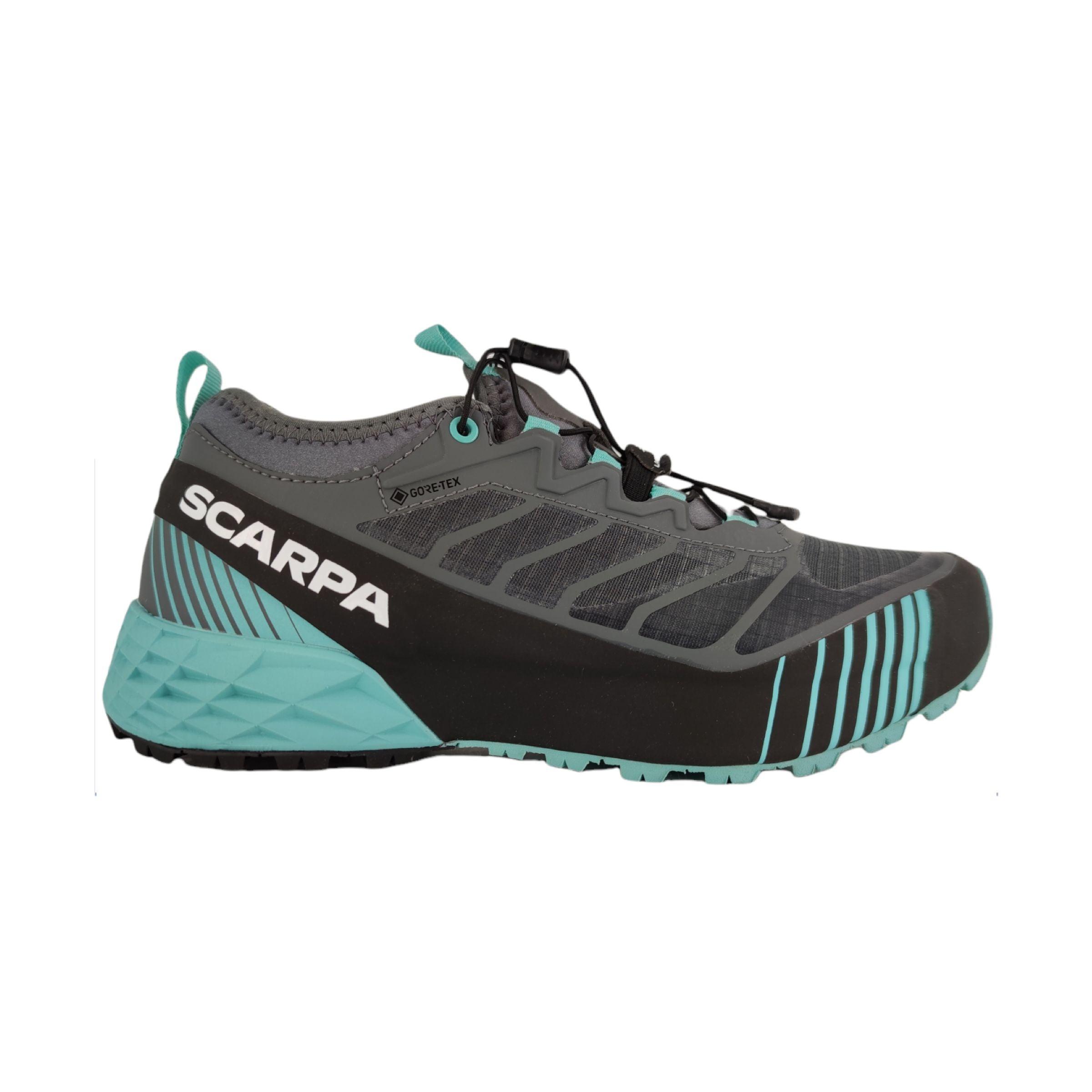 Scarpa | Scarpe Ribelle Run GTX Donna Anthracite/Blue Turquoise - Fabbrica Ski Sises