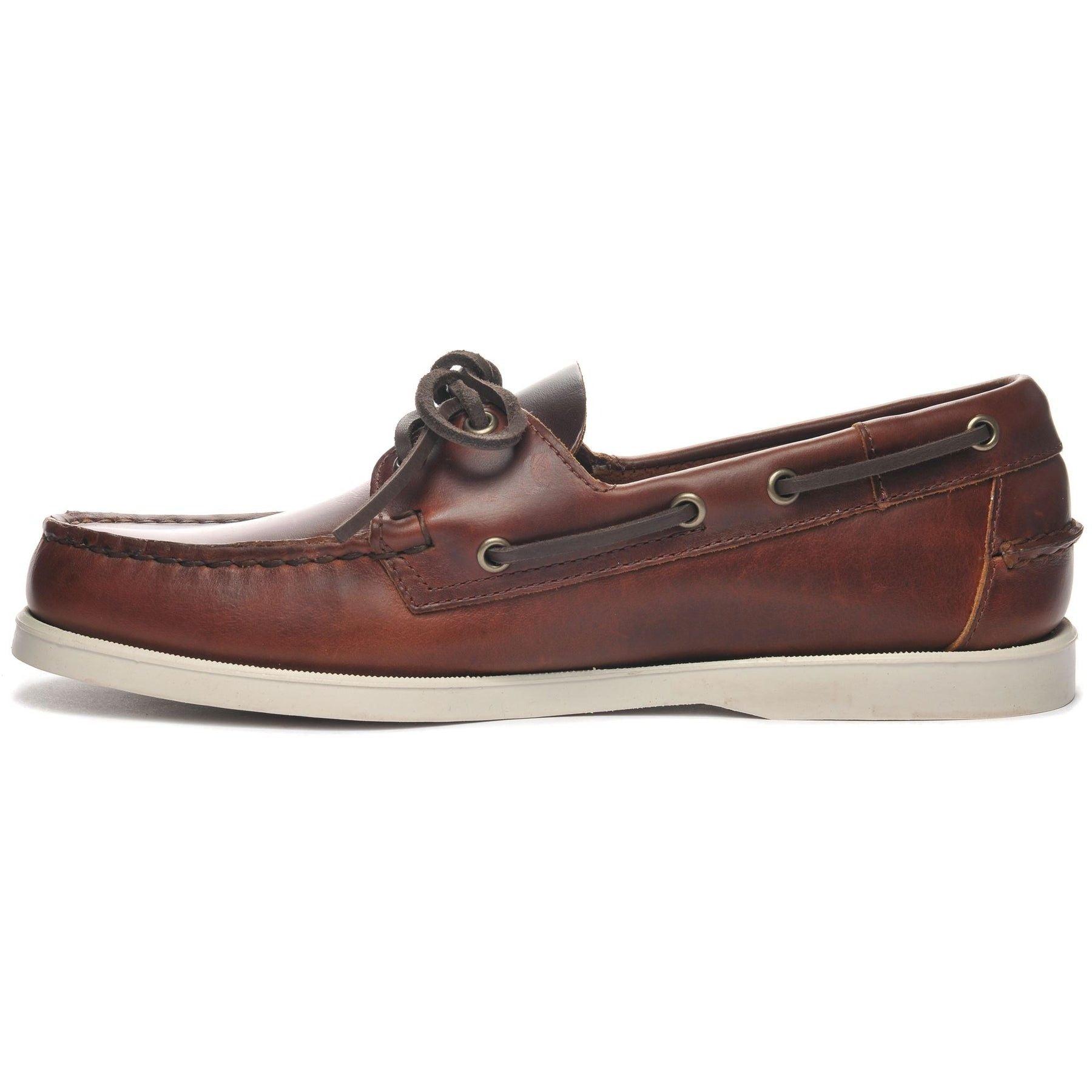 Sebago | Scarpe Docksides Portland Waxed Uomo Brown - Fabbrica Ski Sises