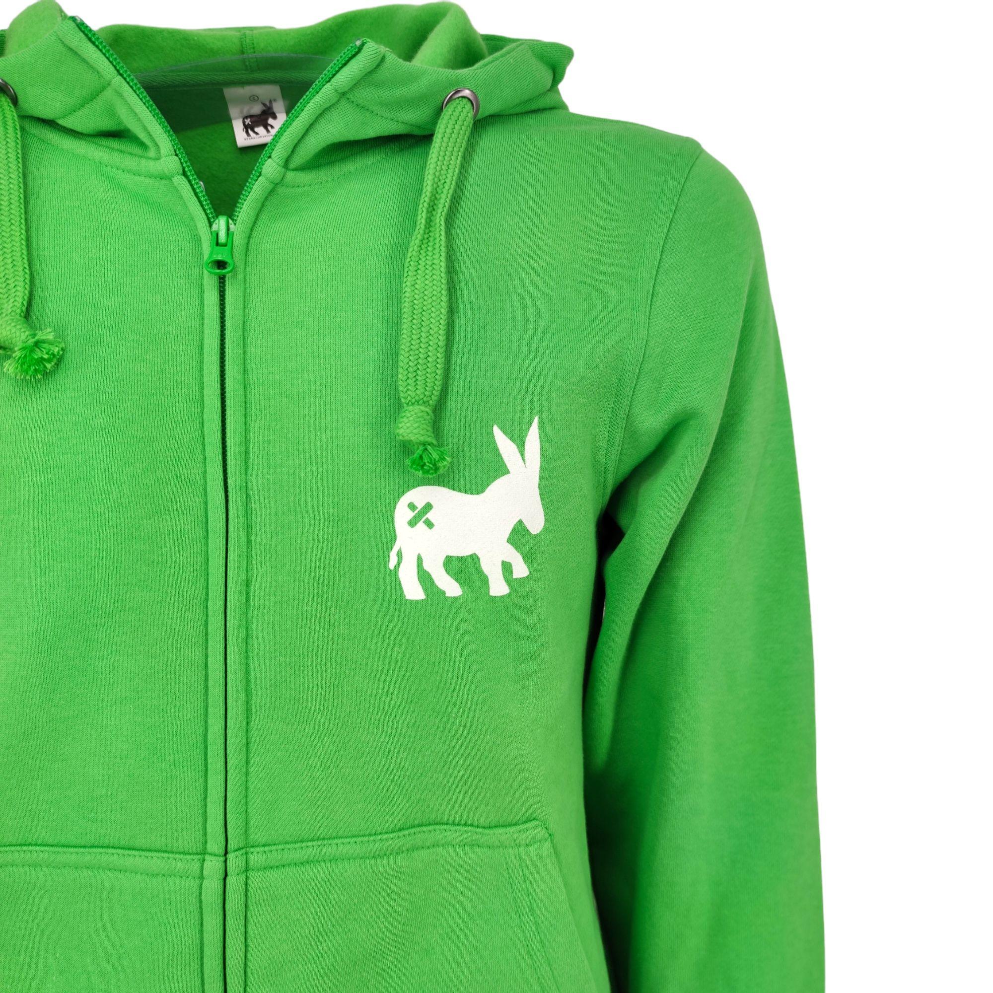 Sensa Cunisiun | Maglia Hoodie Full-Zip Uomo Acid Green - Fabbrica Ski Sises