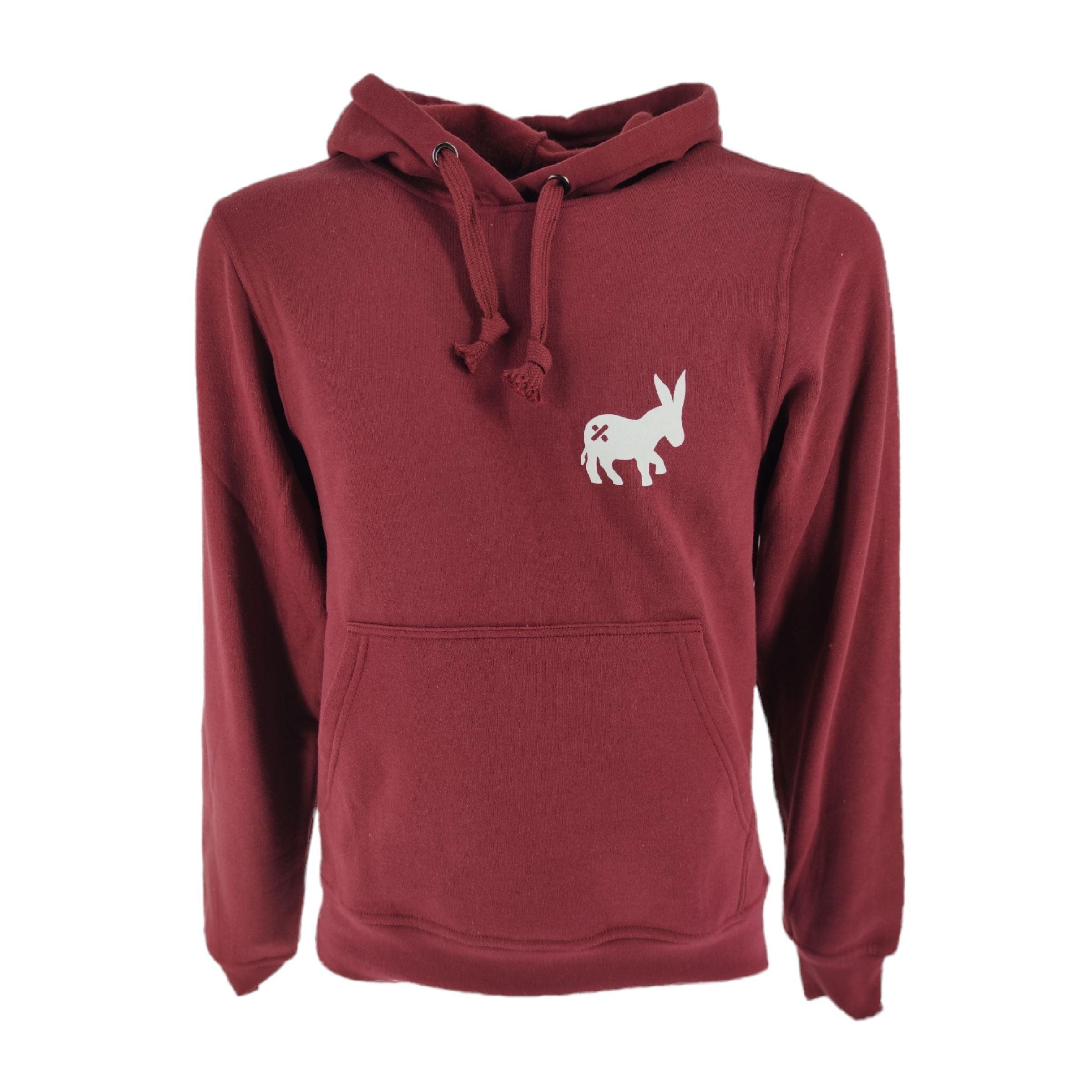 Sensa Cunisiun | Maglia Hoodie Uomo Bordeaux - Fabbrica Ski Sises