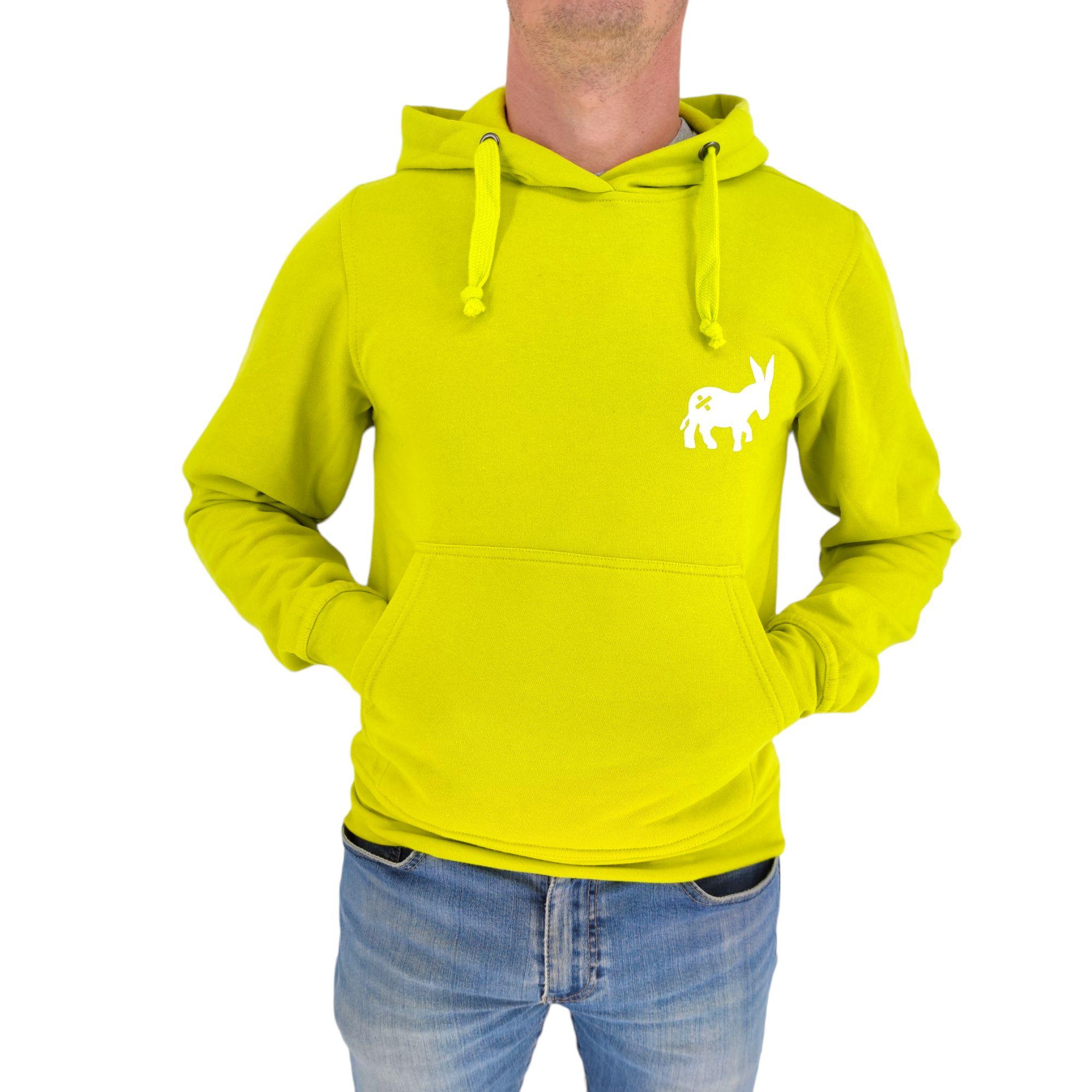 Sensa Cunisiun | Maglia Hoodie Uomo Lime - Fabbrica Ski Sises