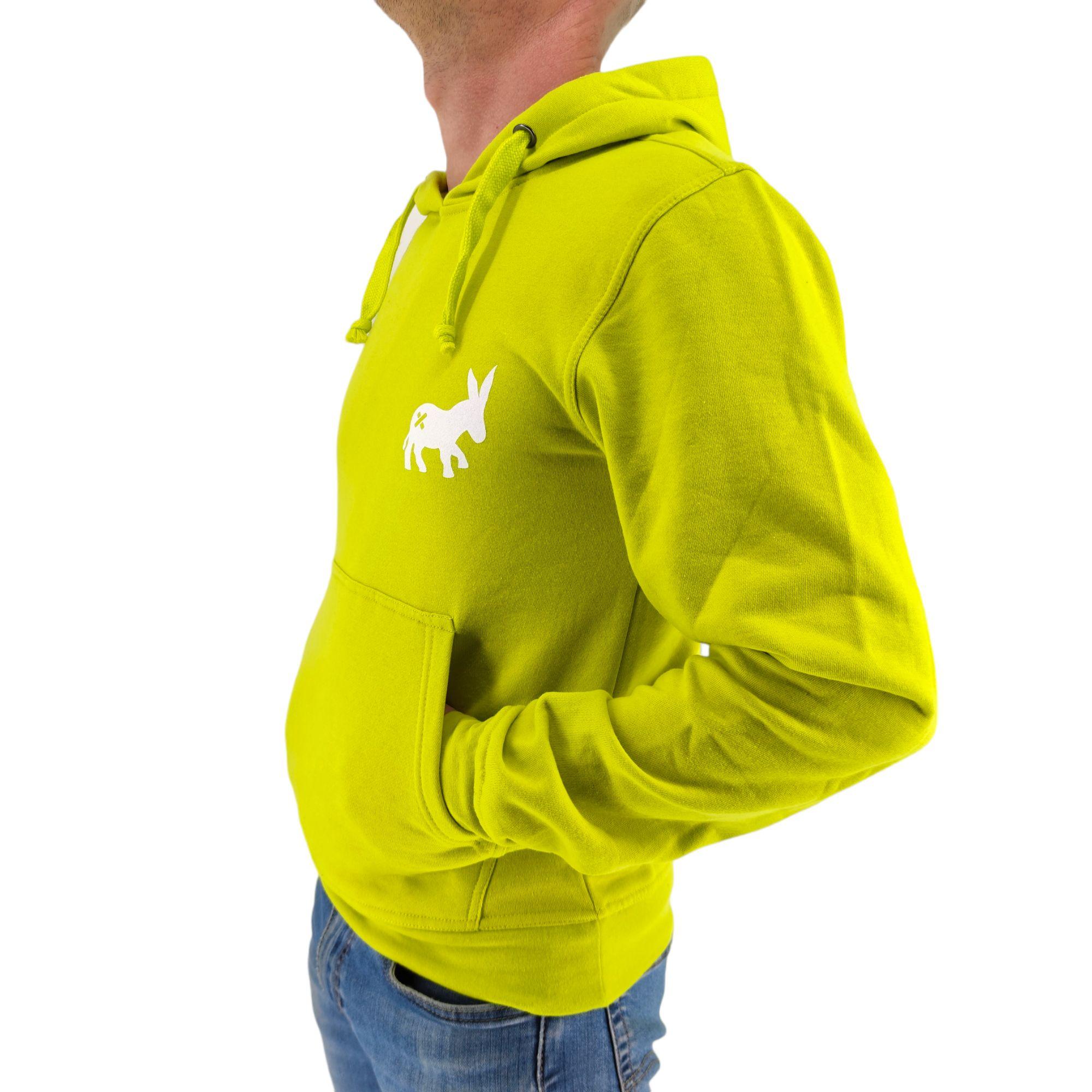 Sensa Cunisiun | Maglia Hoodie Uomo Lime - Fabbrica Ski Sises
