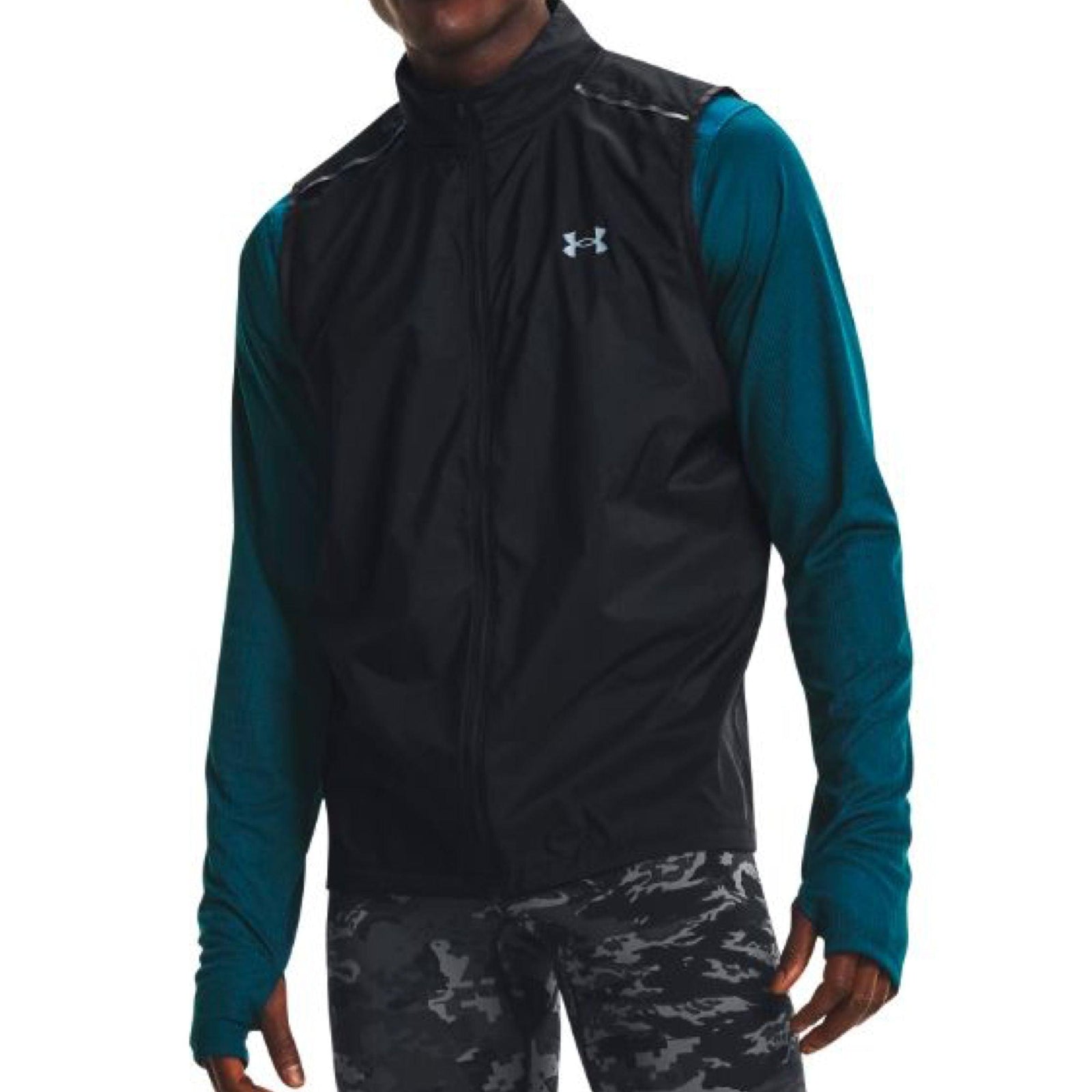 Under Armour | Gilet Outrun The Storm Uomo Nero - Fabbrica Ski Sises