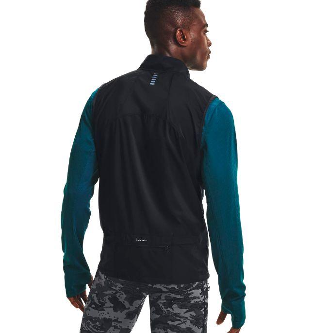 Under Armour | Gilet Outrun The Storm Uomo Nero - Fabbrica Ski Sises