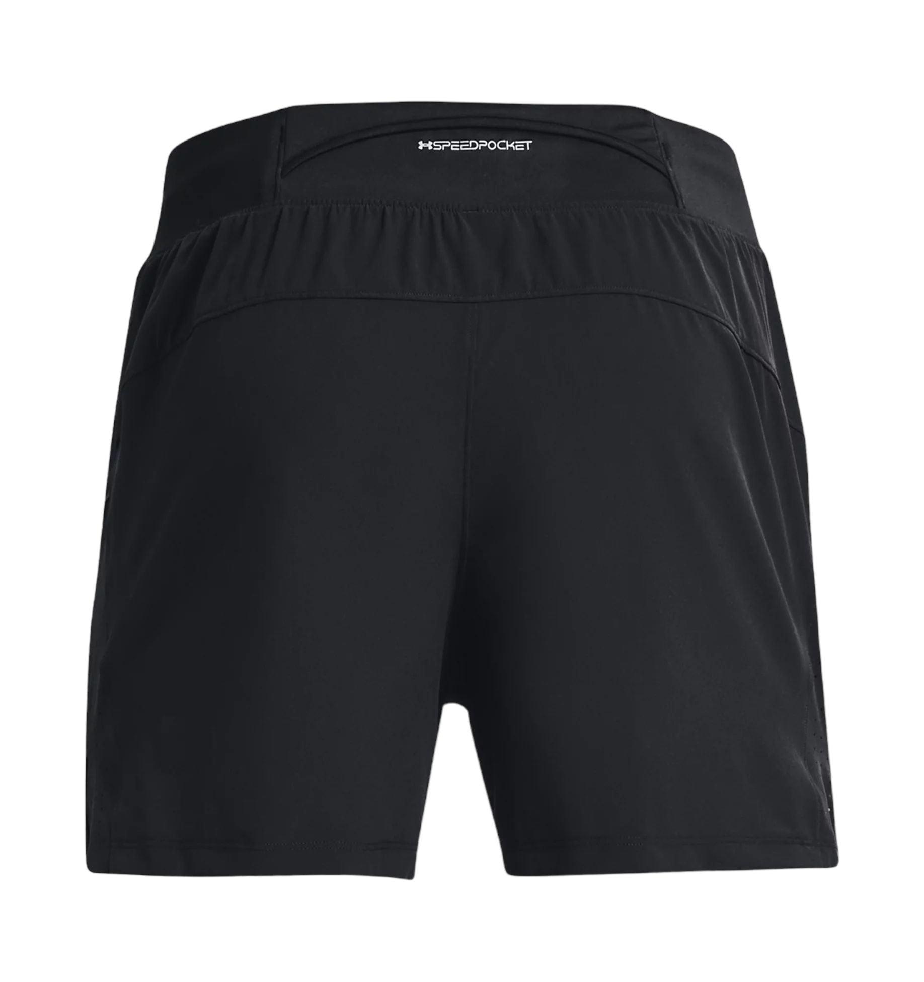 Under Armour | Pantaloncini Launch Elite 5 IN Uomo Black/Reflective - Fabbrica Ski Sises