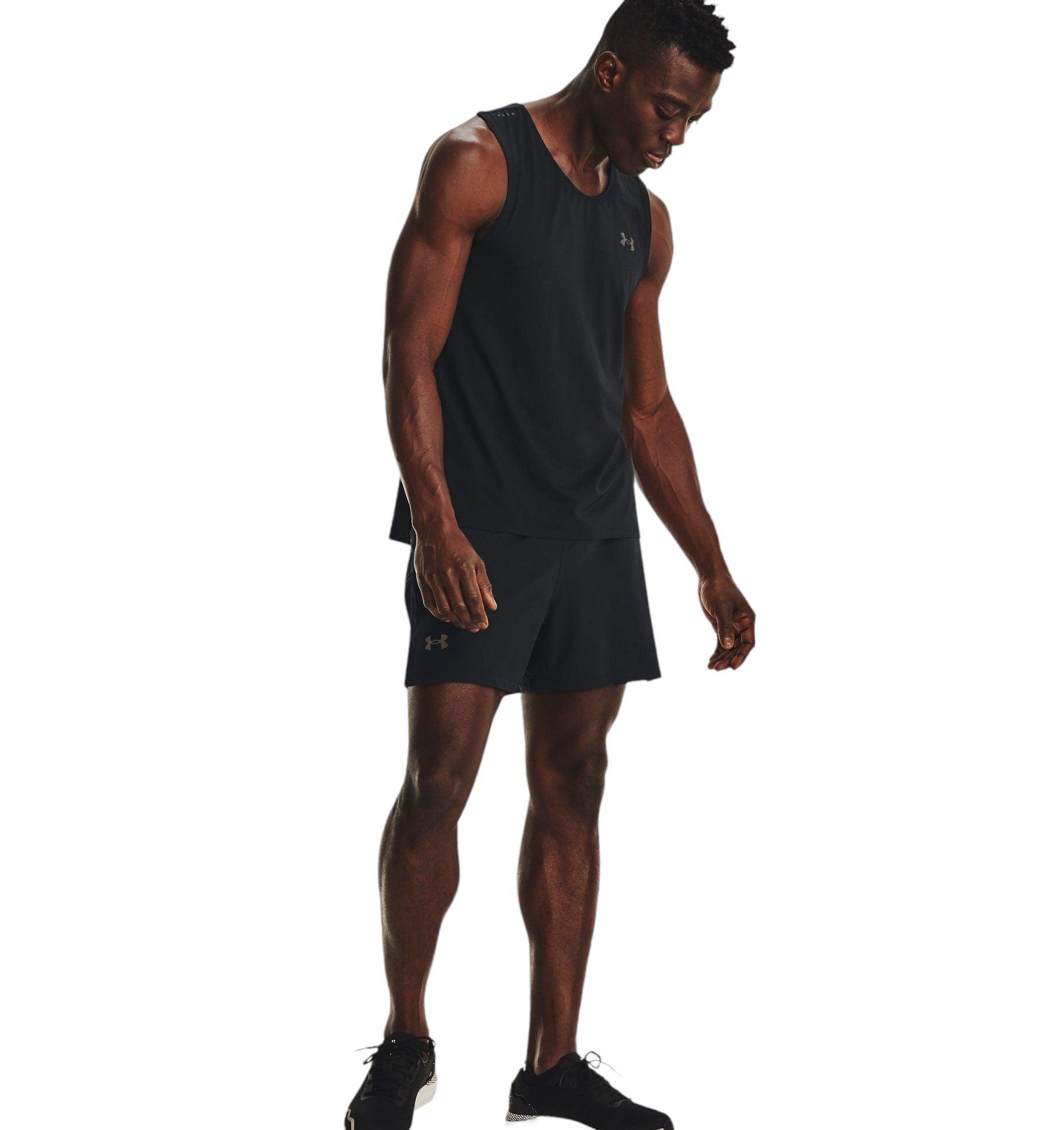 Under Armour | Pantaloncini Launch Elite 5 IN Uomo Black/Reflective - Fabbrica Ski Sises