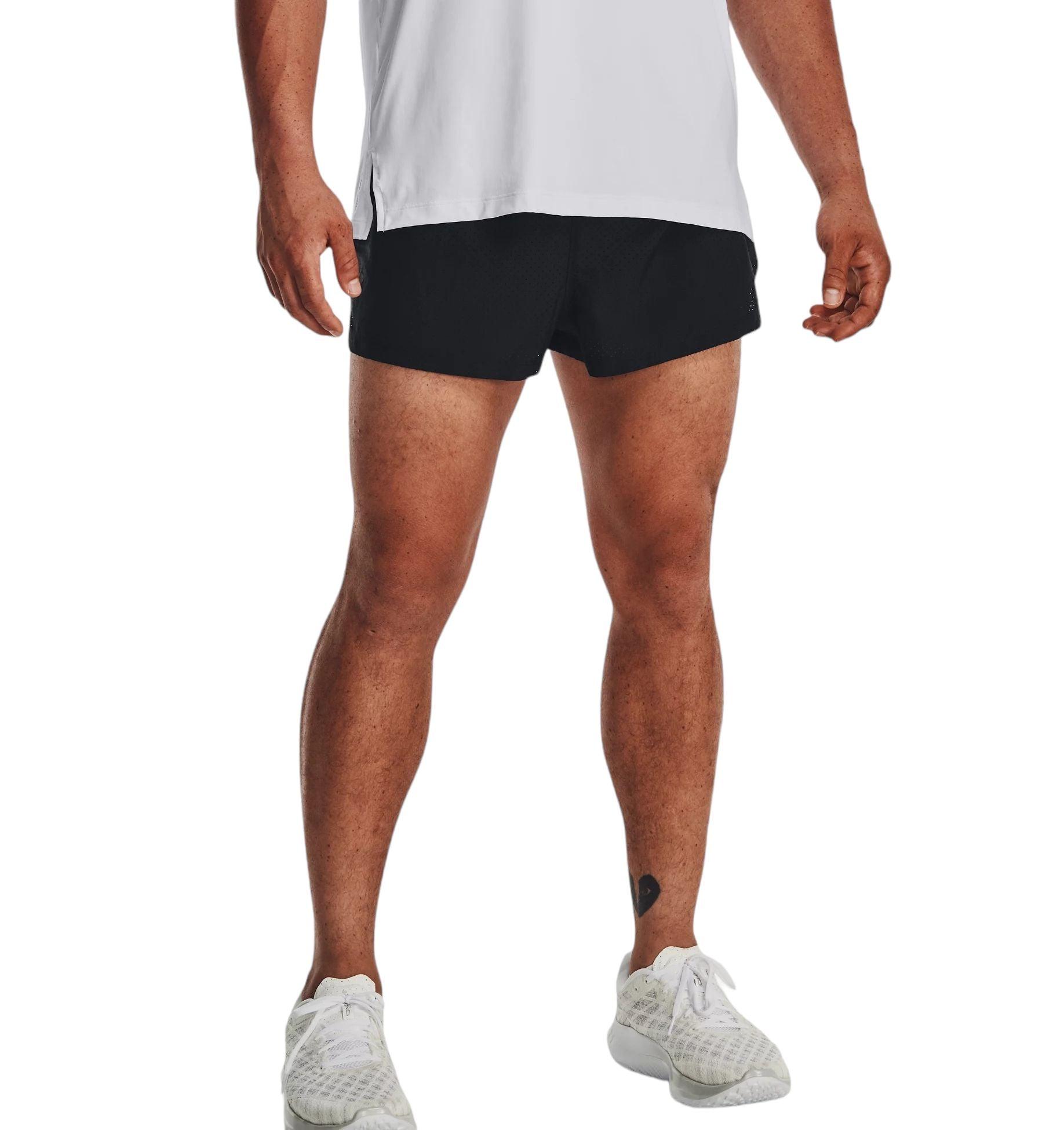 Under Armour | Pantaloncini Launch Split Perf Uomo Black/Reflective - Fabbrica Ski Sises