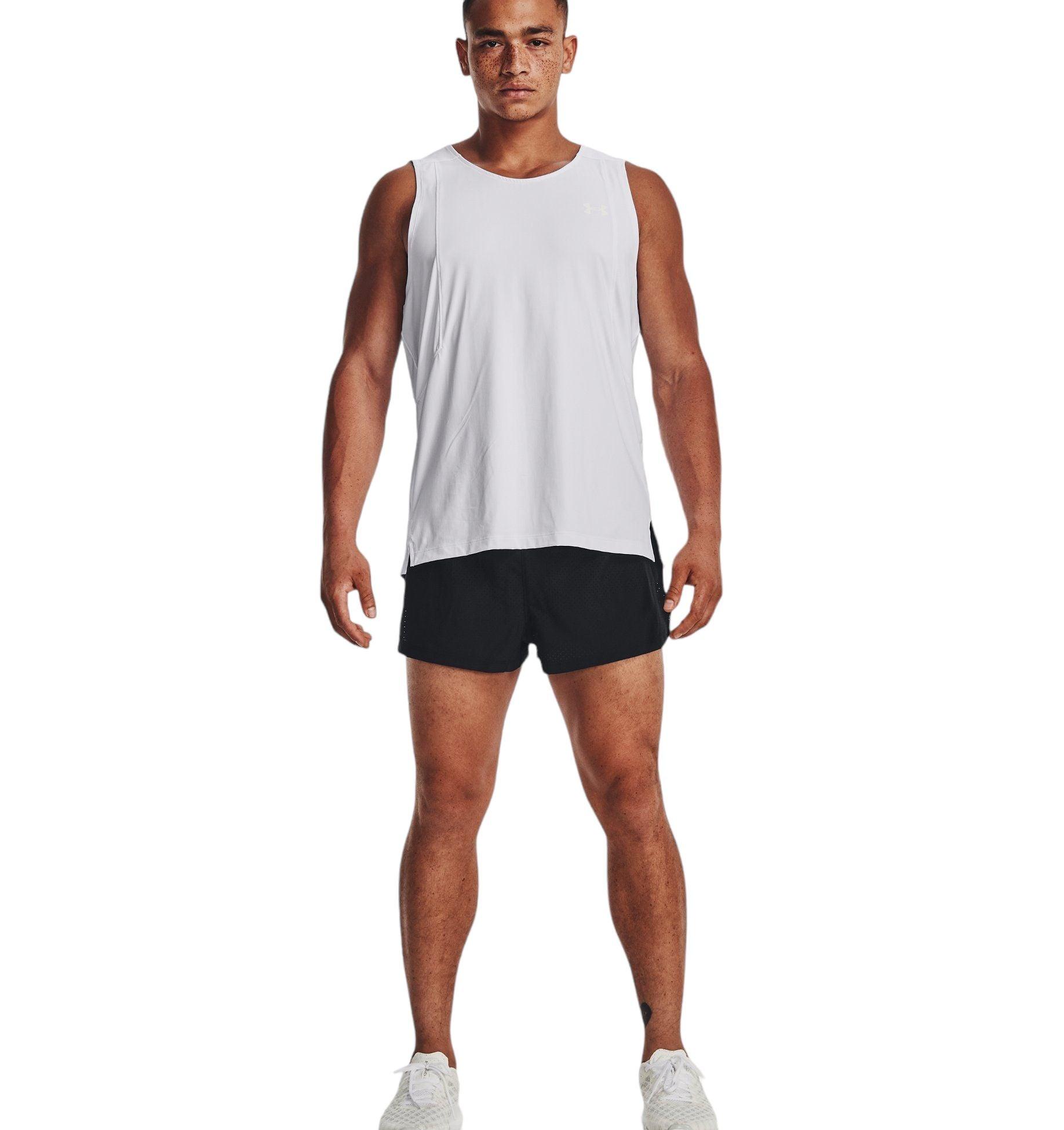 Under Armour | Pantaloncini Launch Split Perf Uomo Black/Reflective - Fabbrica Ski Sises