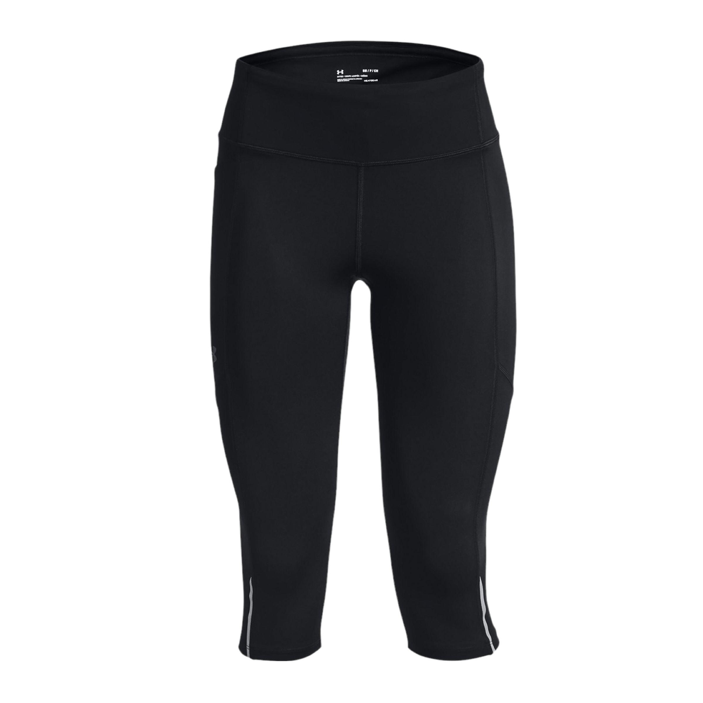 Under Armour | Pantaloni Fly Fast 3.0 Speed Capris Donna Black/Reflective - Fabbrica Ski Sises