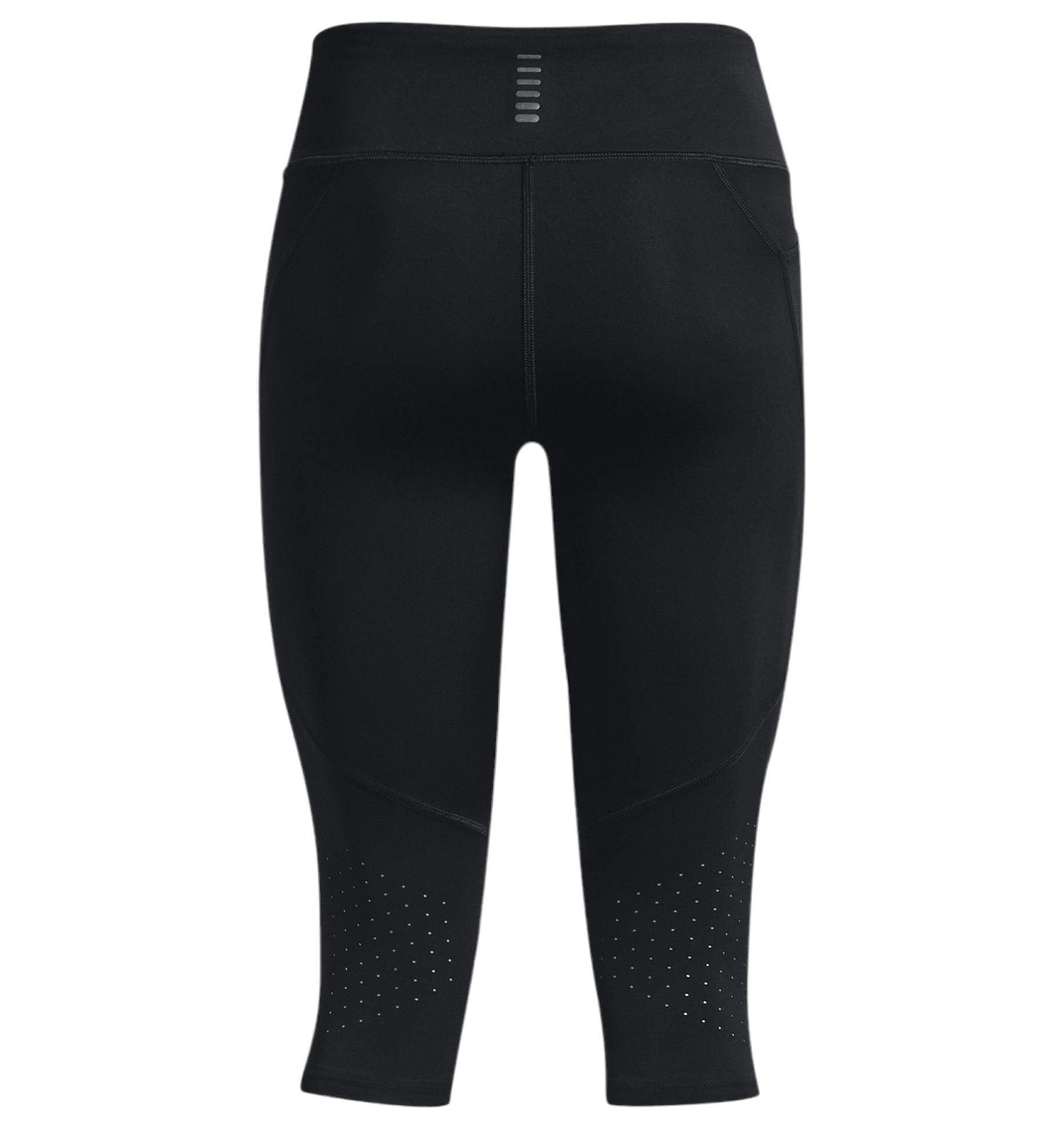 Under Armour | Pantaloni Fly Fast 3.0 Speed Capris Donna Black/Reflective - Fabbrica Ski Sises