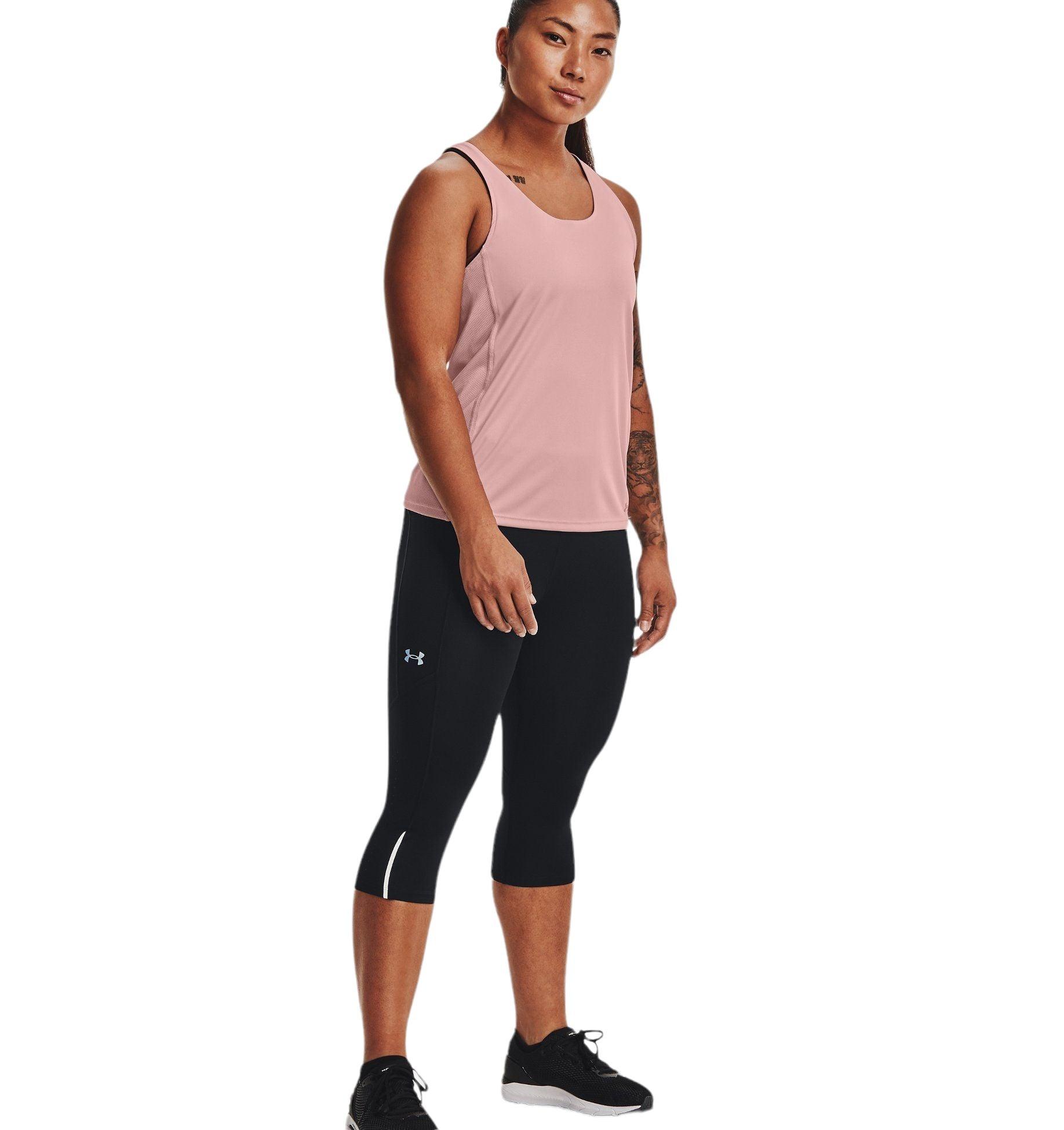 Under Armour | Pantaloni Fly Fast 3.0 Speed Capris Donna Black/Reflective - Fabbrica Ski Sises